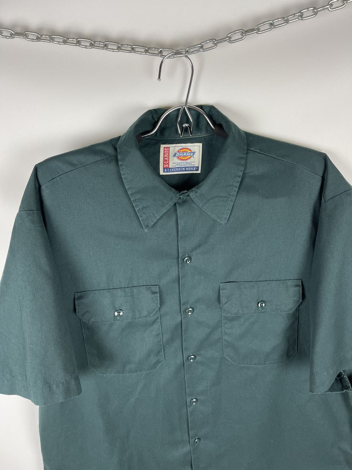 Dickies Dickies a legend in work vintage 90s logo short sleeve shirt Size US XL / EU 56 / 4 - 7 Thumbnail
