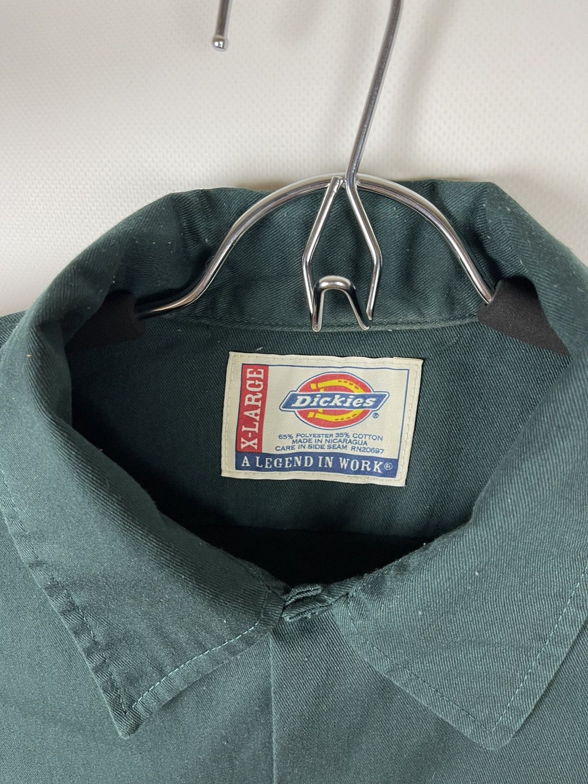 Dickies Dickies a legend in work vintage 90s logo short sleeve shirt Size US XL / EU 56 / 4 - 8 Thumbnail