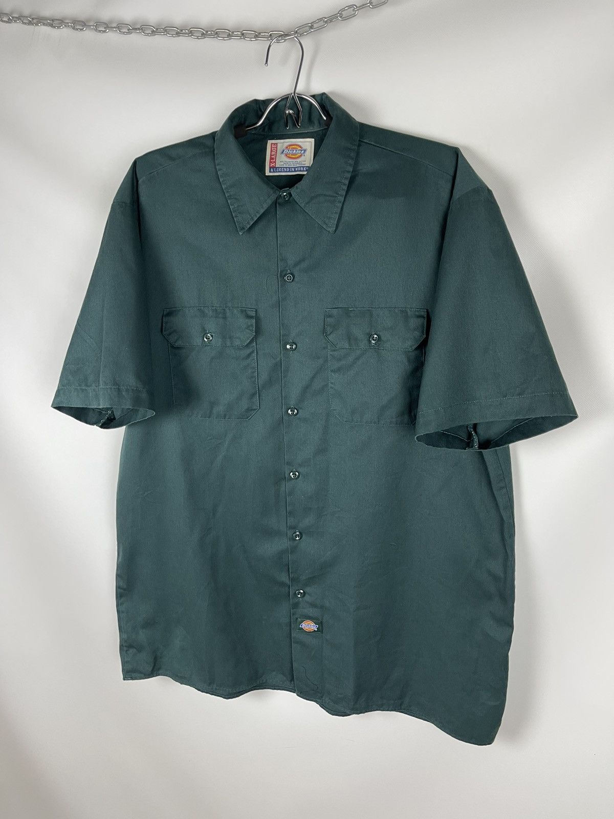 Dickies Dickies a legend in work vintage 90s logo short sleeve shirt Size US XL / EU 56 / 4 - 3 Thumbnail
