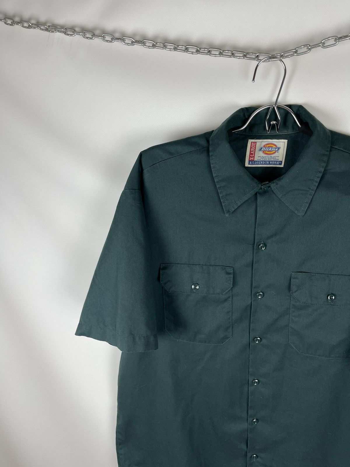 Dickies Dickies a legend in work vintage 90s logo short sleeve shirt Size US XL / EU 56 / 4 - 4 Thumbnail