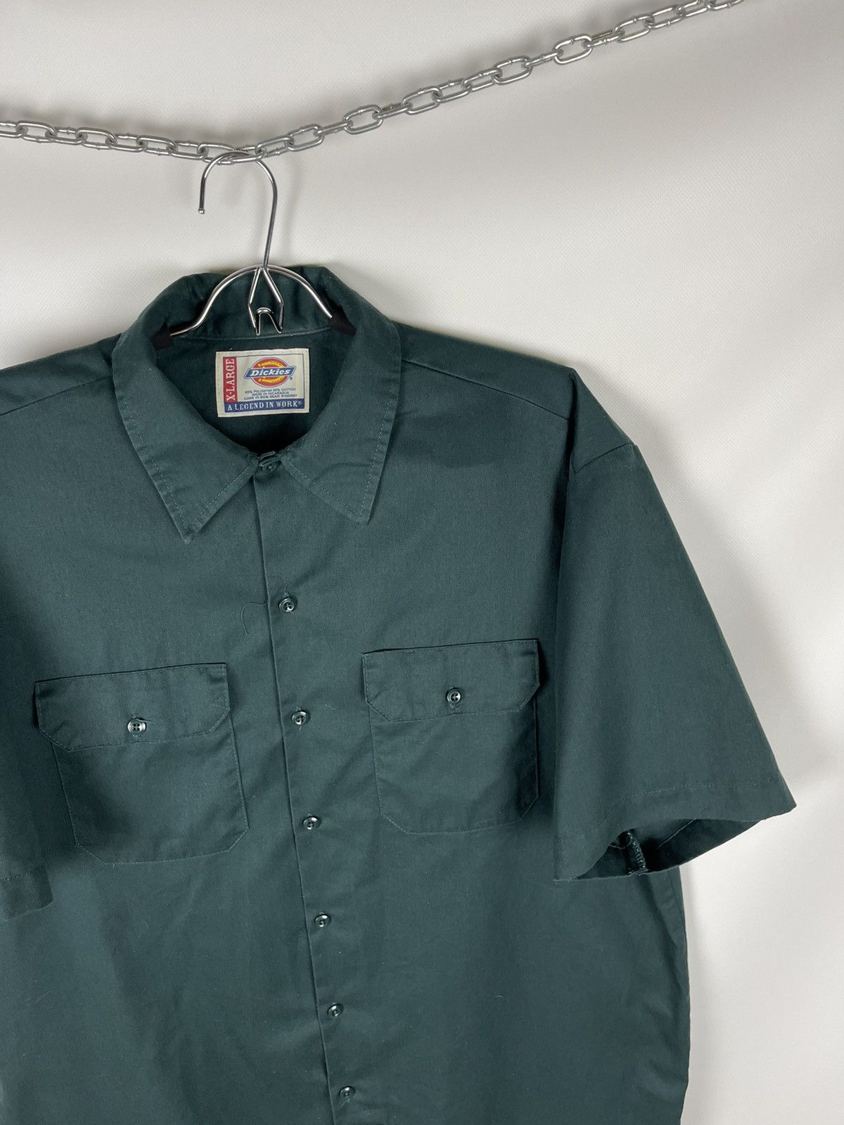 Dickies Dickies a legend in work vintage 90s logo short sleeve shirt Size US XL / EU 56 / 4 - 5 Thumbnail