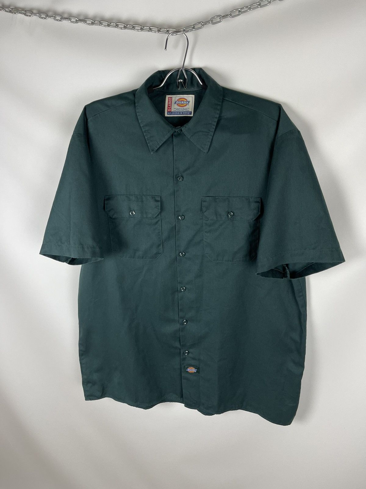 Dickies Dickies a legend in work vintage 90s logo short sleeve shirt Size US XL / EU 56 / 4 - 1 Thumbnail