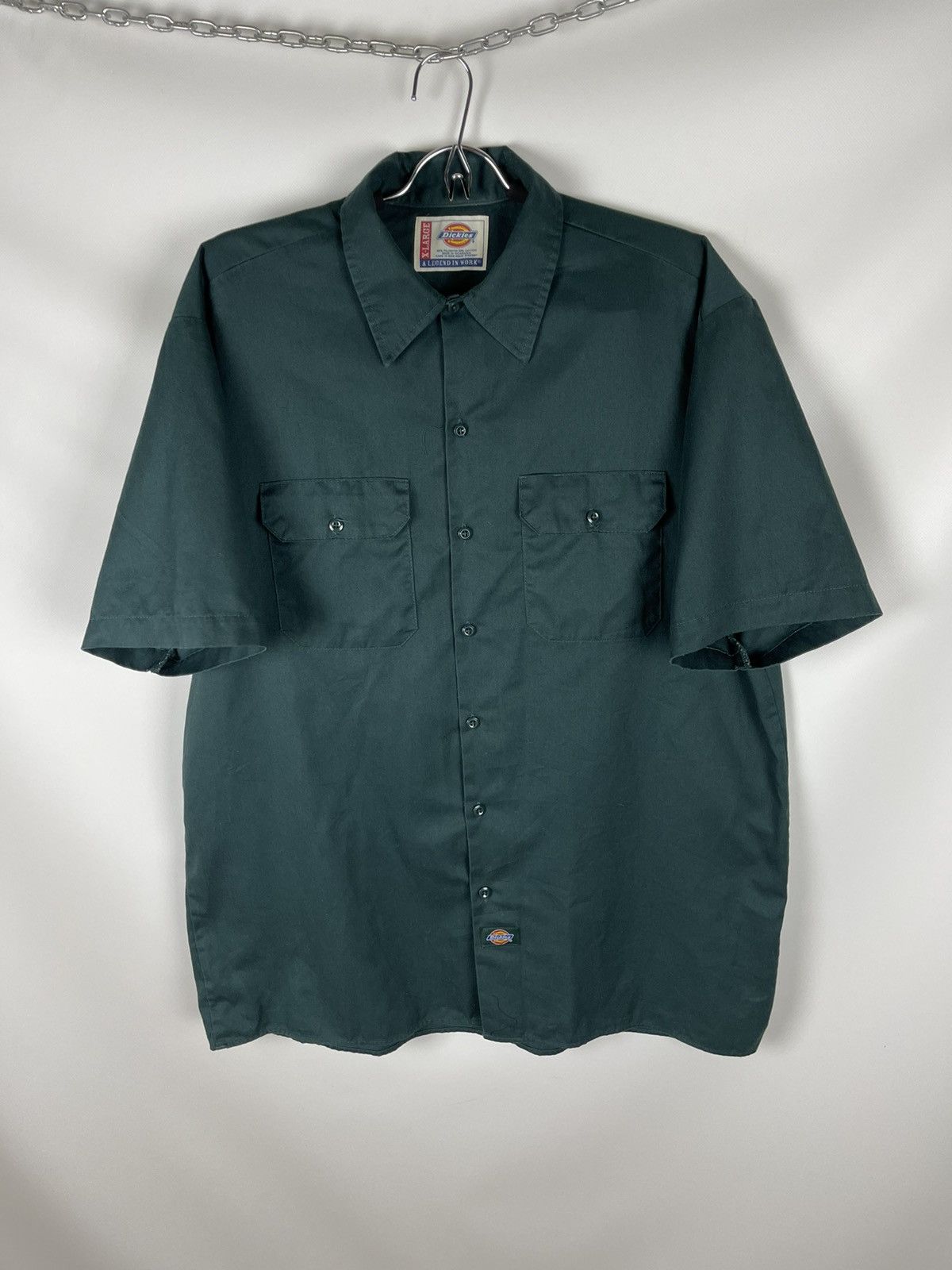 Dickies Dickies a legend in work vintage 90s logo short sleeve shirt Size US XL / EU 56 / 4 - 2 Thumbnail
