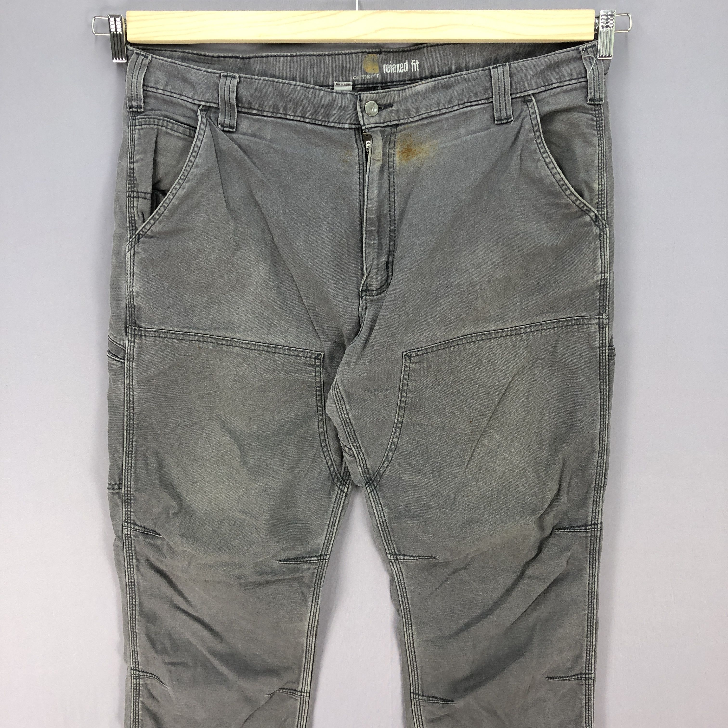 Carhartt Vintage Carhartt Double Knee Jeans Black Distressed Denim Size US 40 / EU 56 - 3 Thumbnail