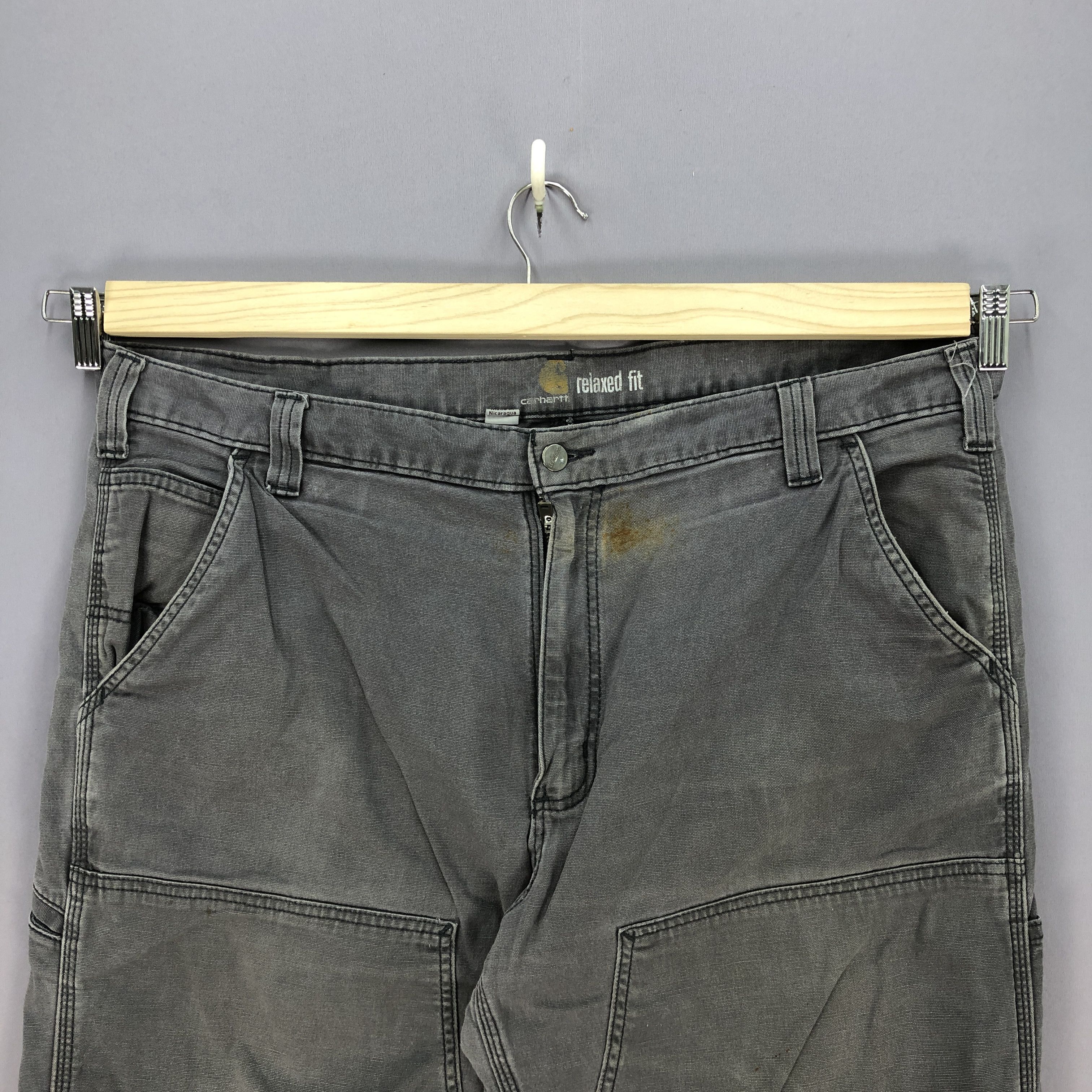 Carhartt Vintage Carhartt Double Knee Jeans Black Distressed Denim Size US 40 / EU 56 - 5 Thumbnail