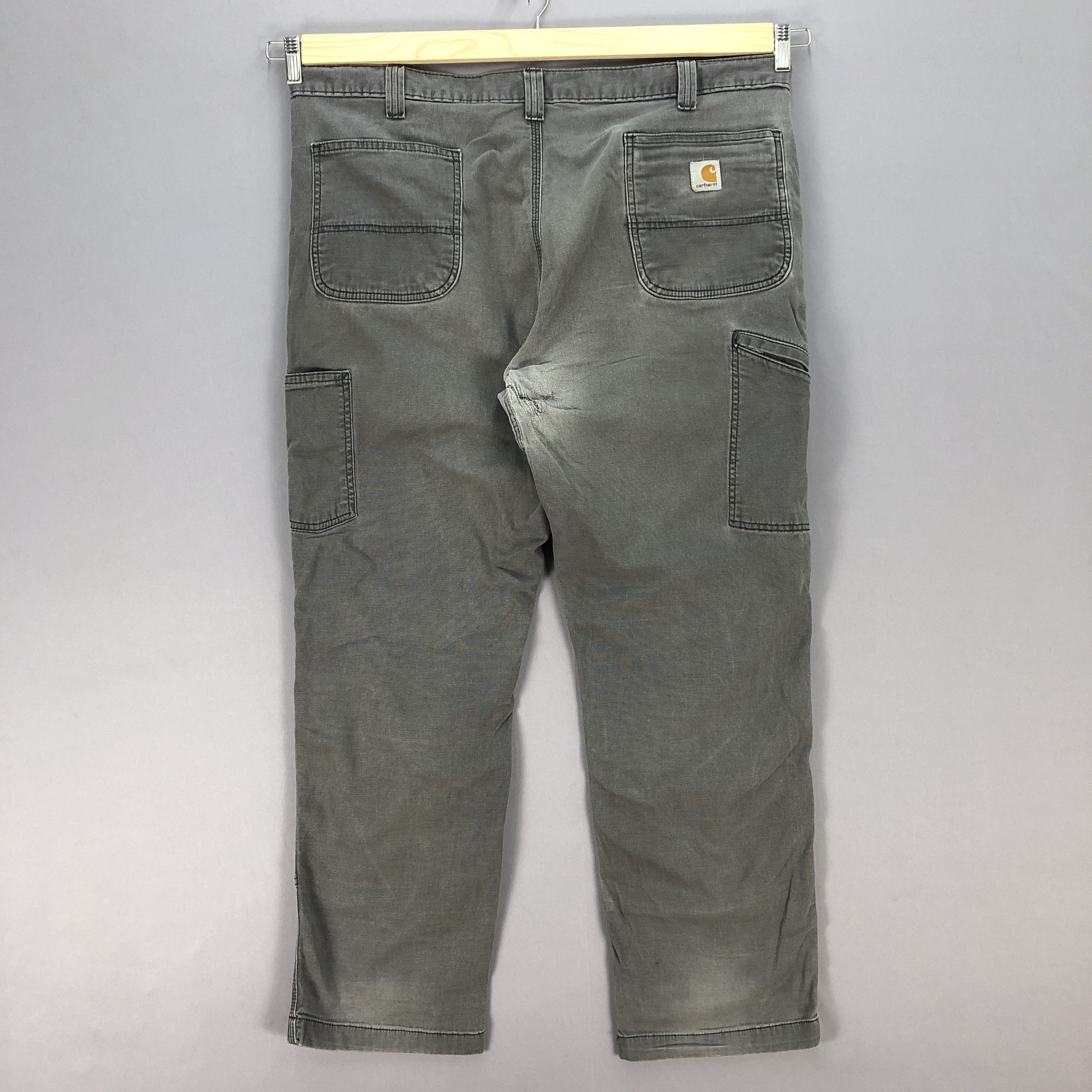 Carhartt Vintage Carhartt Double Knee Jeans Black Distressed Denim Size US 40 / EU 56 - 2 Thumbnail