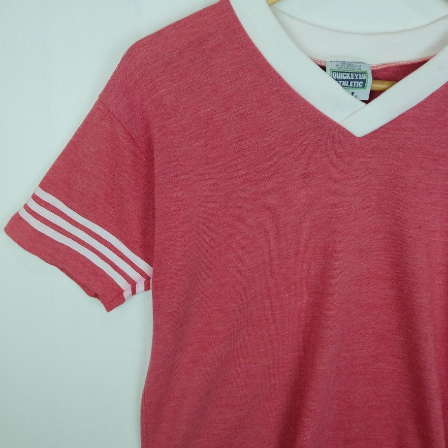 Japanese Brand × Vintage Japan Vintage 90's QUICK EYE Athletic Sportswear T Shirt Size US M / EU 48-50 / 2 - 3 Thumbnail