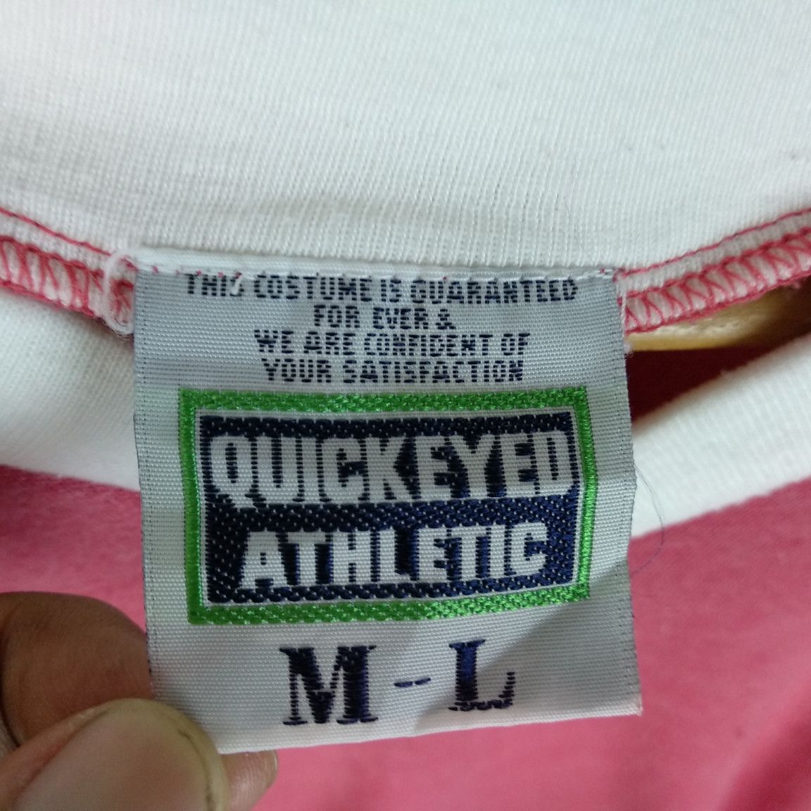 Japanese Brand × Vintage Japan Vintage 90's QUICK EYE Athletic Sportswear T Shirt Size US M / EU 48-50 / 2 - 7 Thumbnail