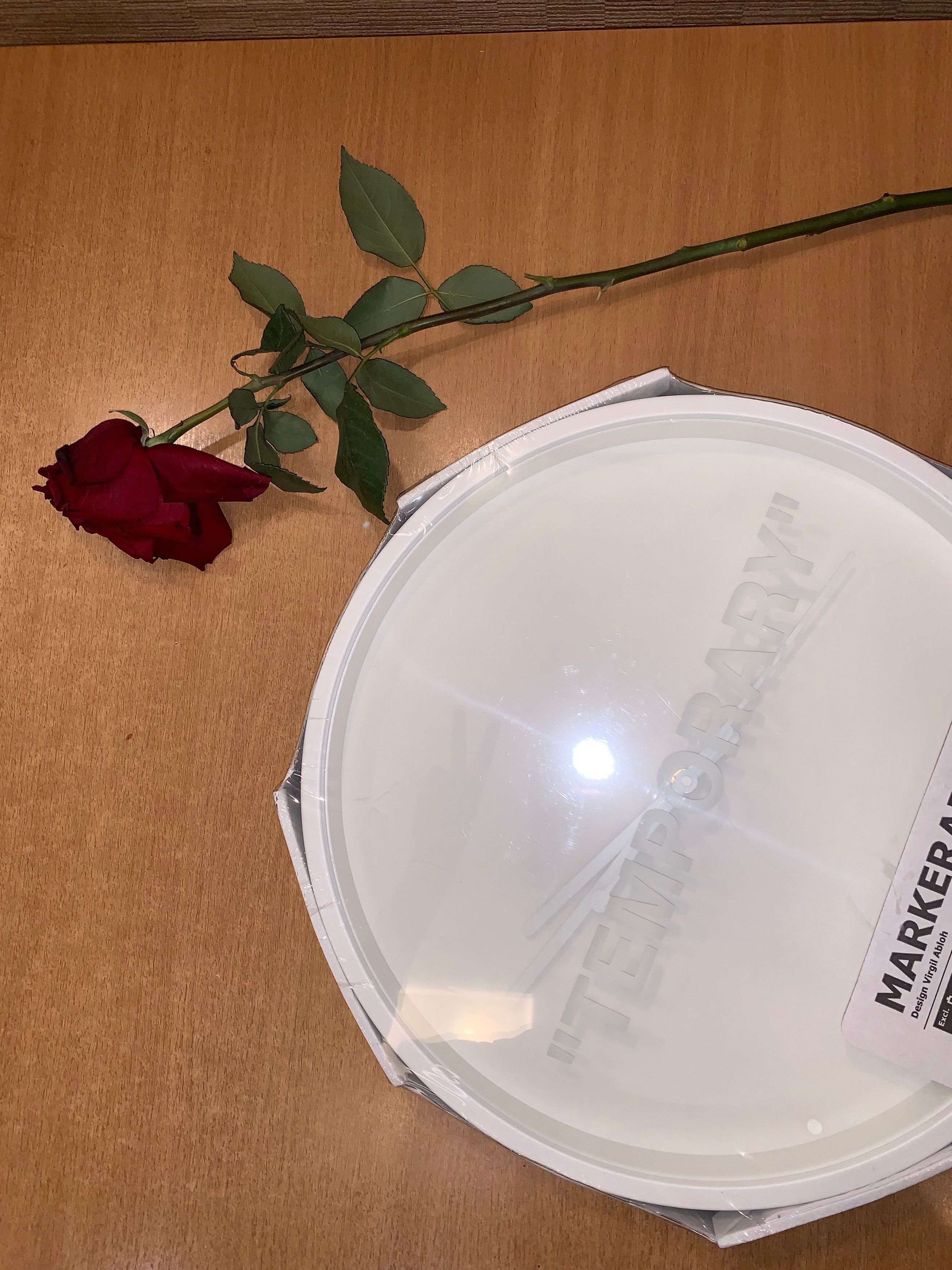 Ikea × Virgil Abloh Virgil Abloh x IKEA MARKERAD "TEMPORARY" Wall Clock Size ONE SIZE - 5 Thumbnail