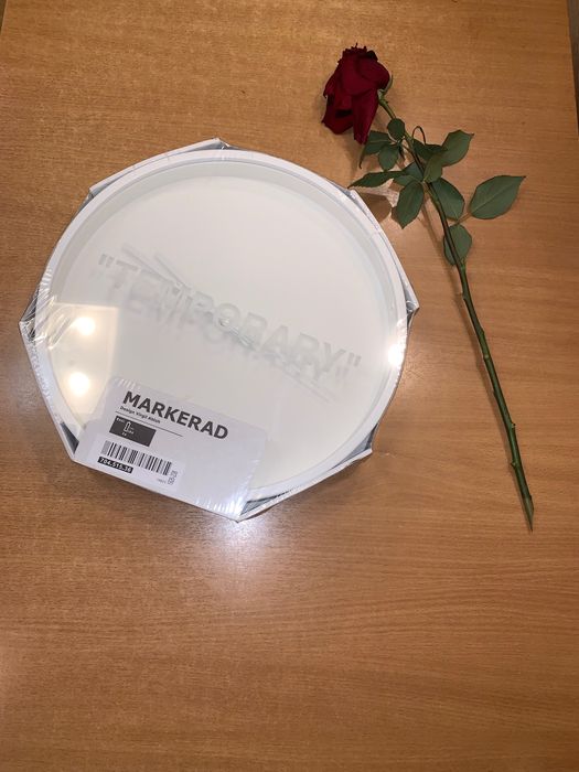 Ikea Virgil Abloh x IKEA MARKERAD "TEMPORARY" Wall Clock Grailed