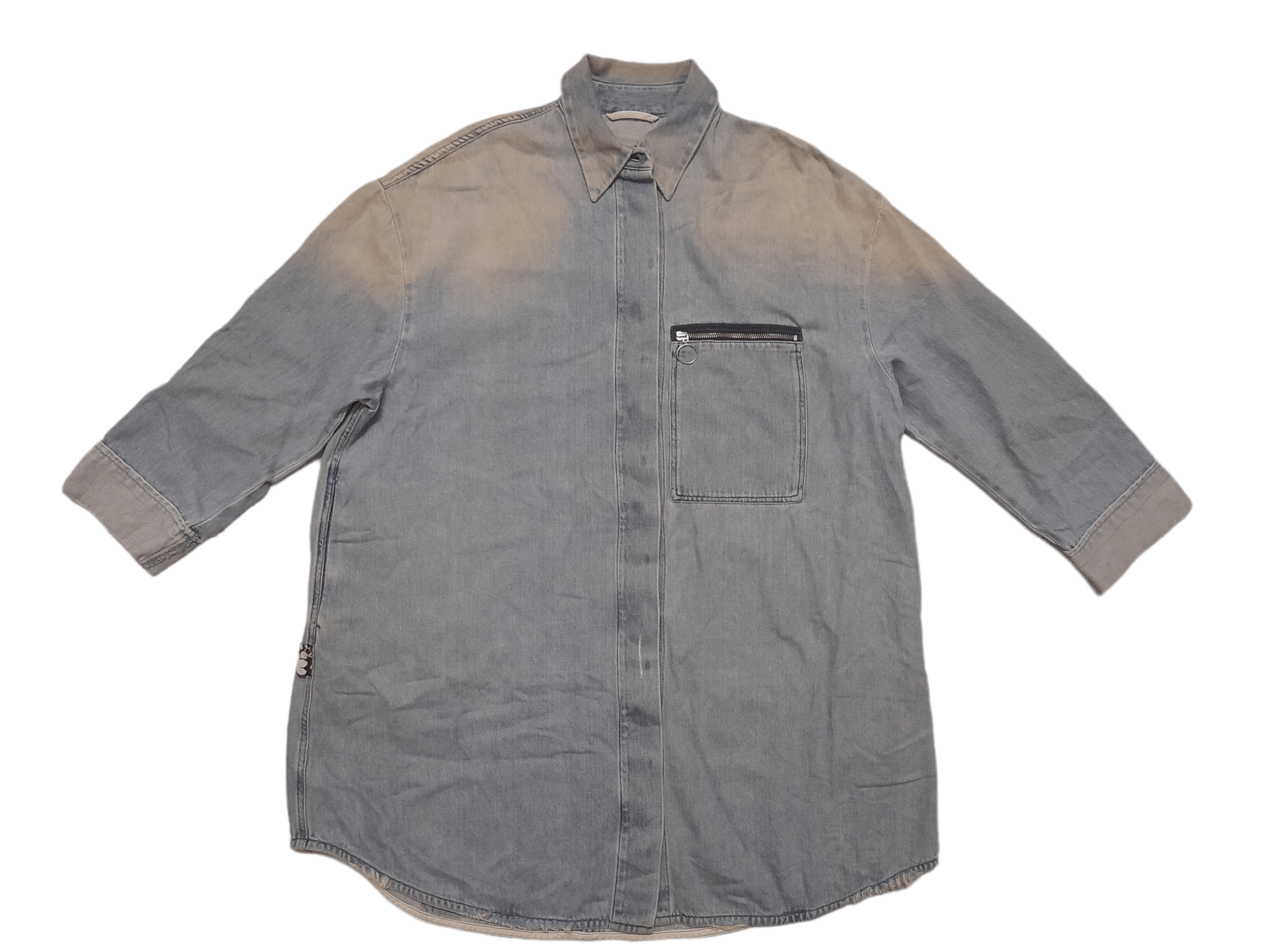 Maison Margiela MM6 Maison Martin Margiela Oversized Denim Jacket (D909) Size US L / EU 52-54 / 3 - 1 Thumbnail