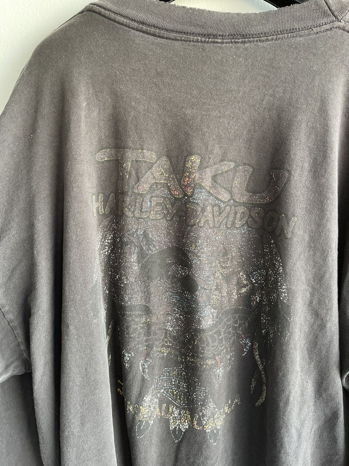 Harley Davidson × Vintage Vintage 1997 Harley Davidson Thrashed Shirt Black Size US XXL / EU 58 / 5 - 13 Thumbnail