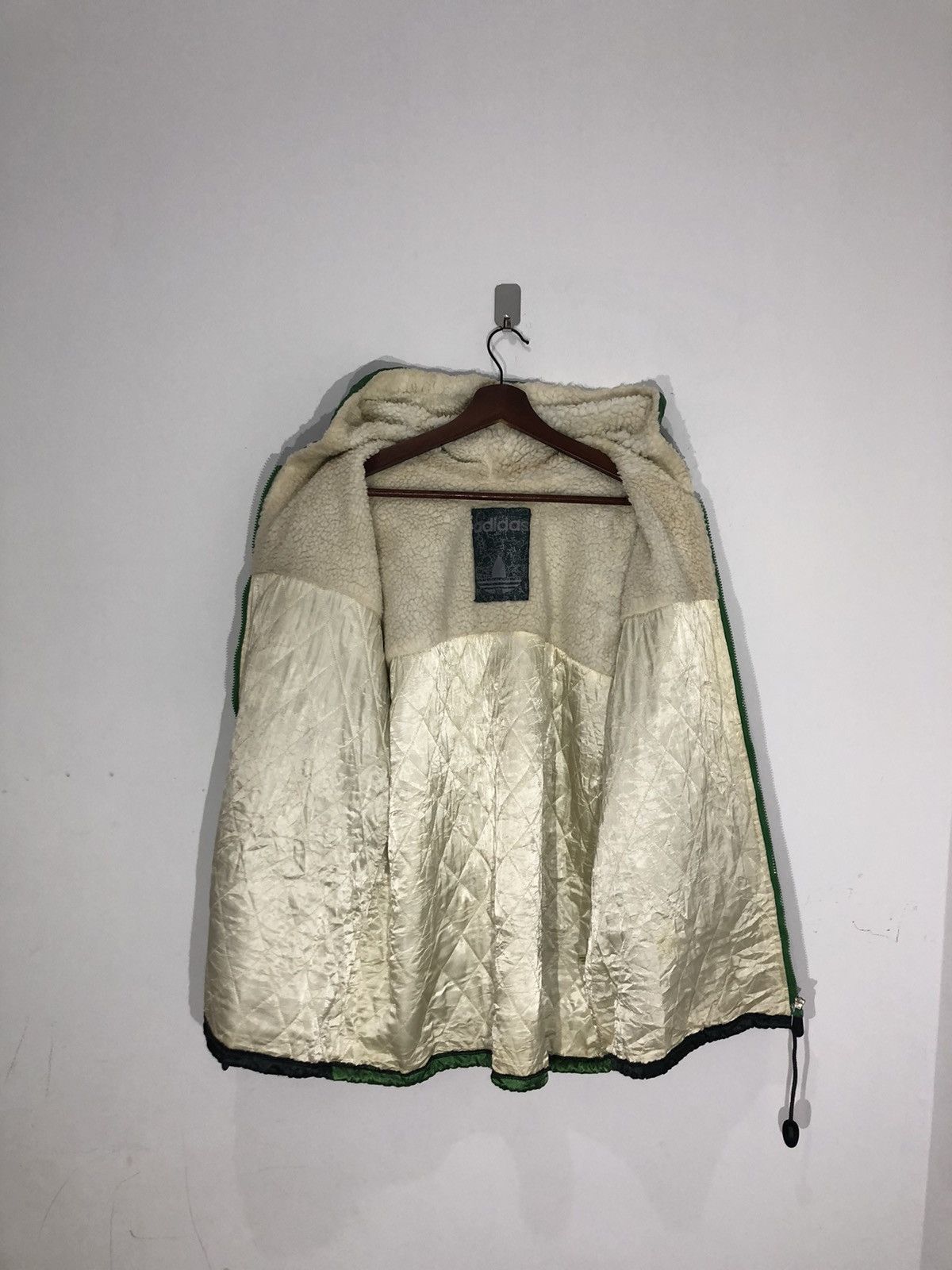 Adidas × Vintage Vintage Adidas Big Logo Over Print Sherpa Size US L / EU 52-54 / 3 - 8 Thumbnail