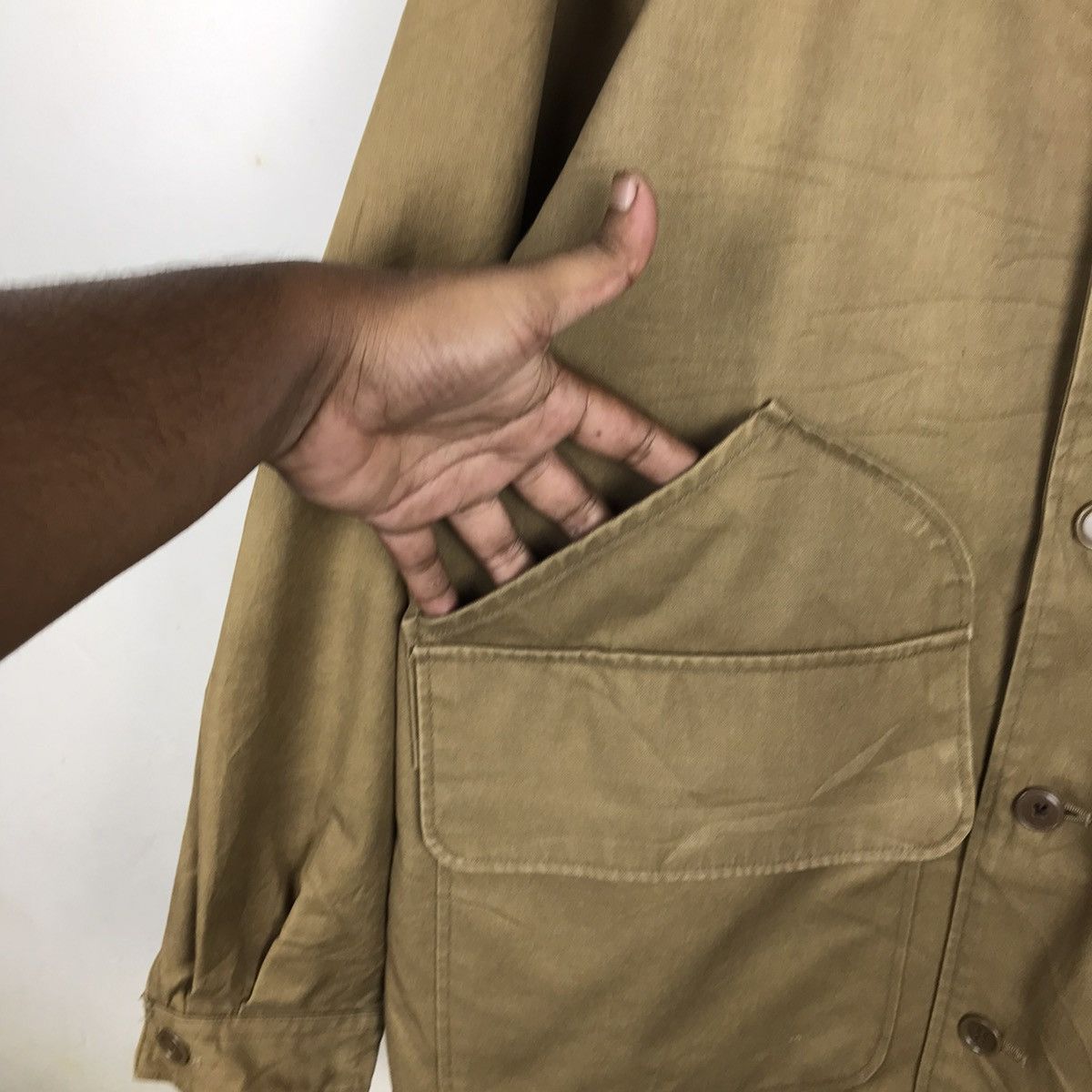 Japanese Brand × Vintage Vintage Hang Loose Workwear Cargo pocket Jacket Size US L / EU 52-54 / 3 - 4 Thumbnail