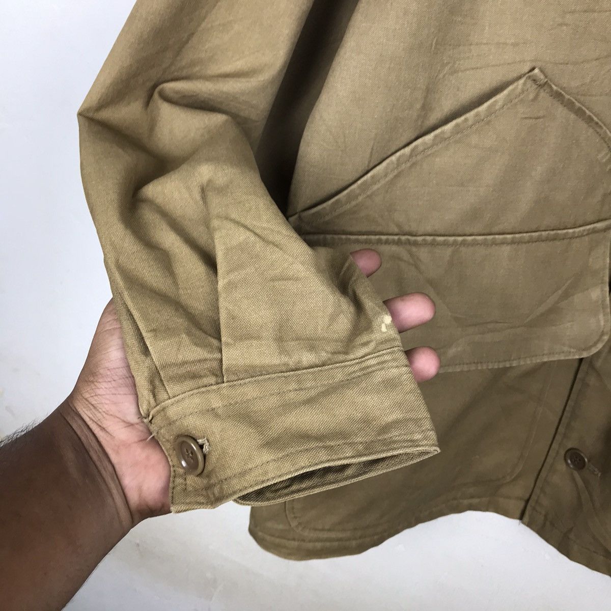 Japanese Brand × Vintage Vintage Hang Loose Workwear Cargo pocket Jacket Size US L / EU 52-54 / 3 - 6 Thumbnail