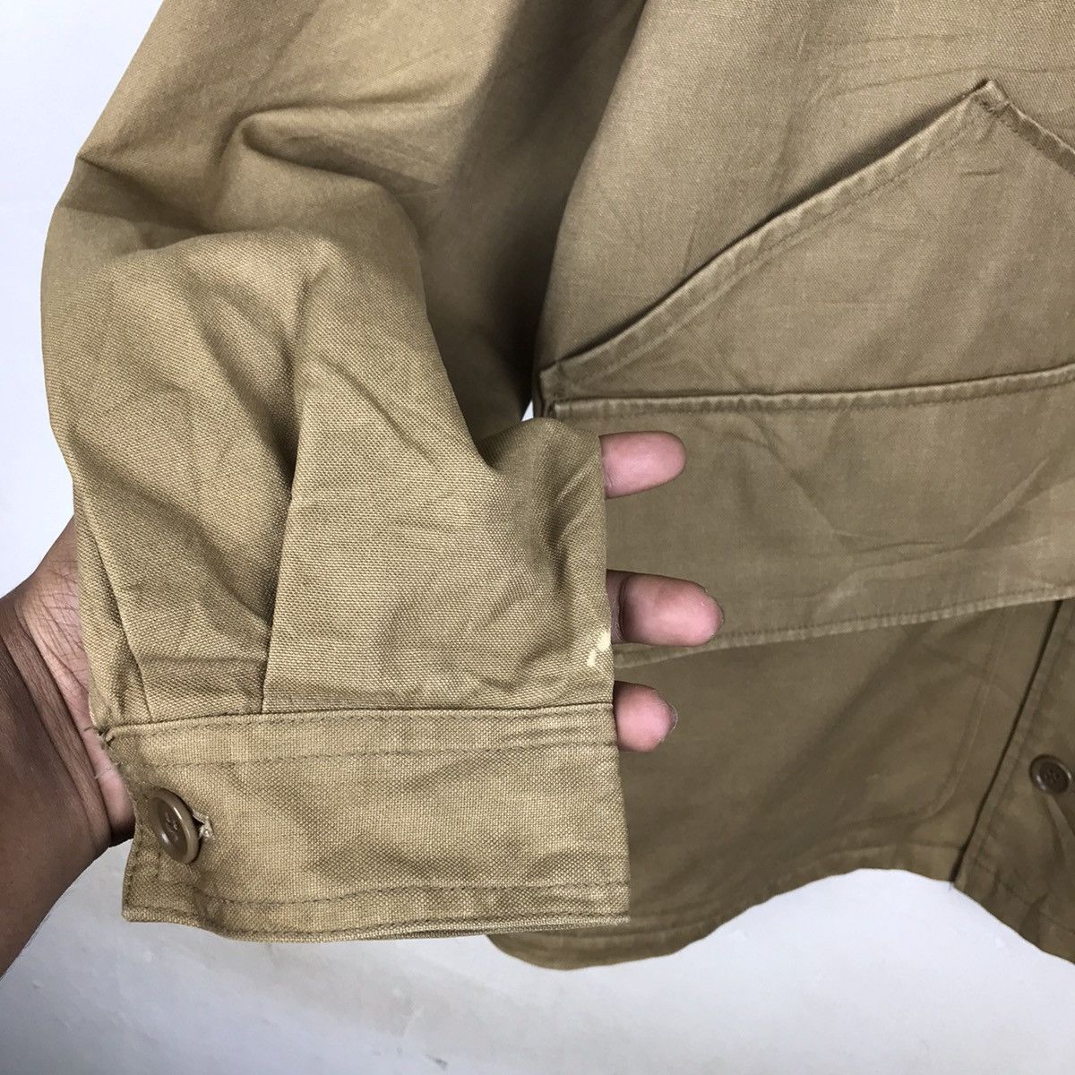 Japanese Brand × Vintage Vintage Hang Loose Workwear Cargo pocket Jacket Size US L / EU 52-54 / 3 - 7 Thumbnail