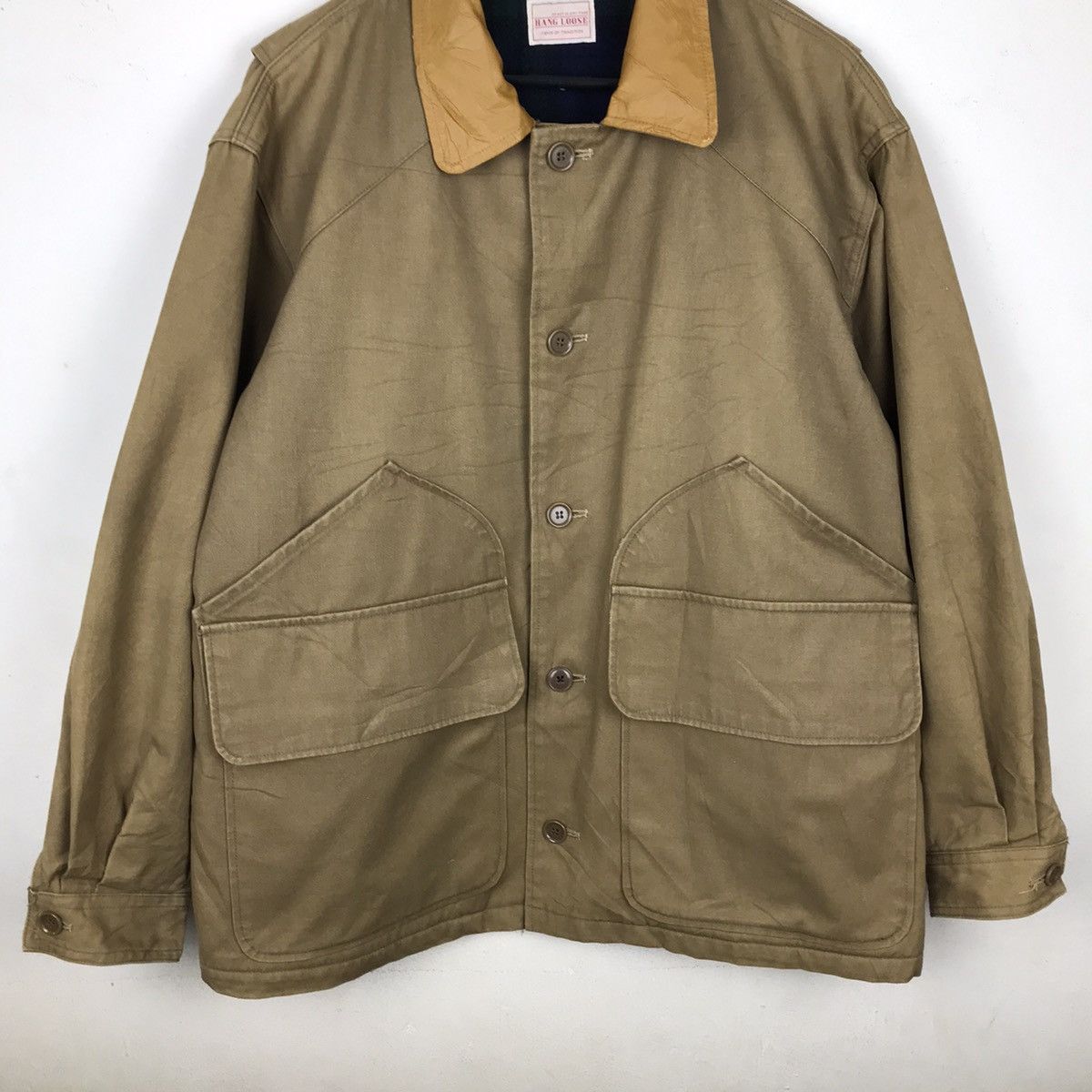 Japanese Brand × Vintage Vintage Hang Loose Workwear Cargo pocket Jacket Size US L / EU 52-54 / 3 - 3 Thumbnail