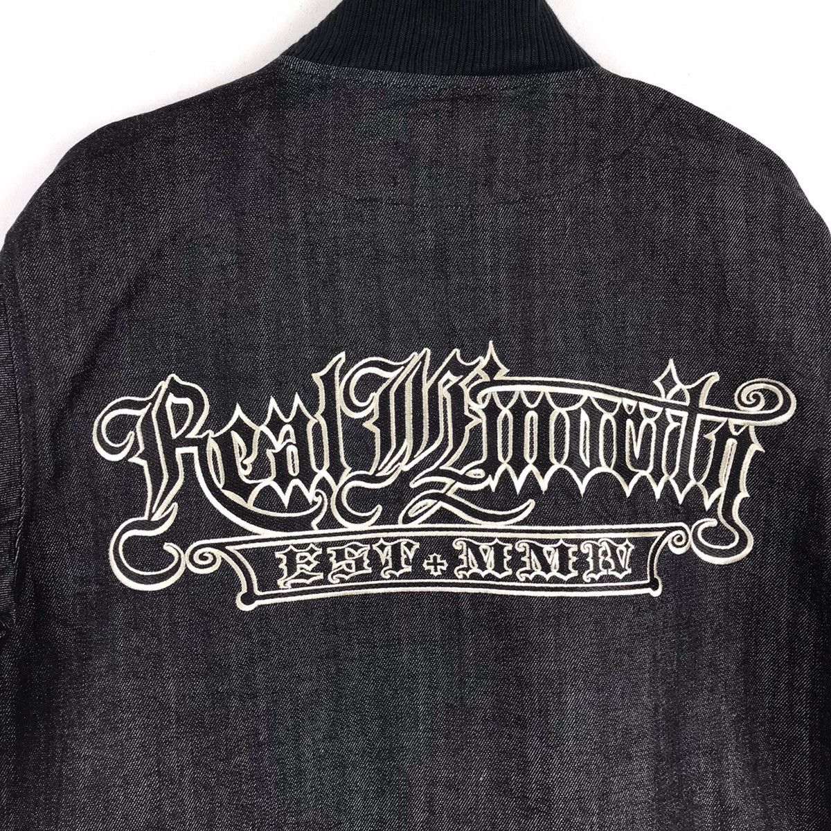 Designer × Japanese Brand × Vintage Vintage Japanese Denim Real minority Embroidery Jacket Size US L / EU 52-54 / 3 - 2 Thumbnail