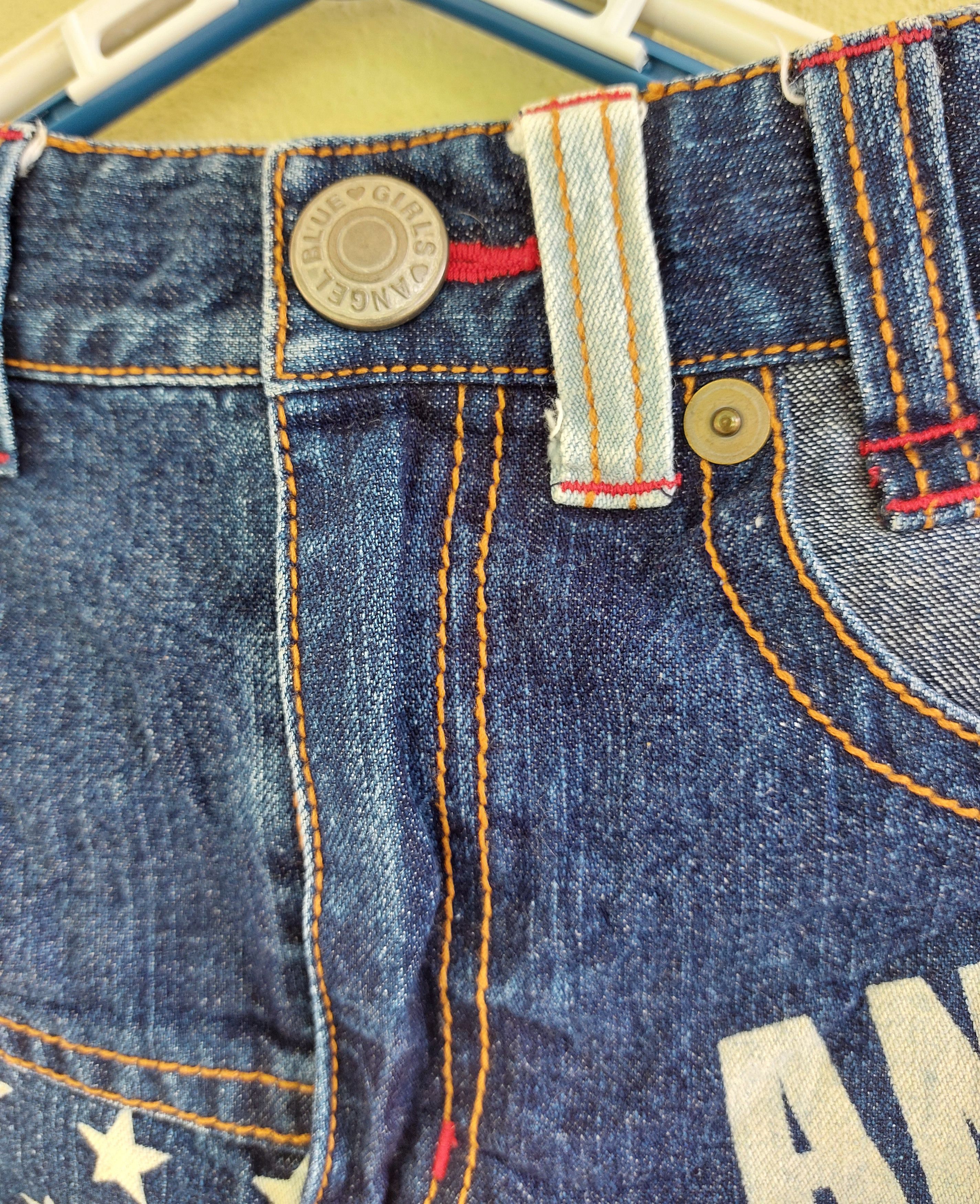 Hysteric Glamour ANGEL BLUE JEANS patchwork mini skirt Size 26" / US 2 / IT 38 - 2 Thumbnail