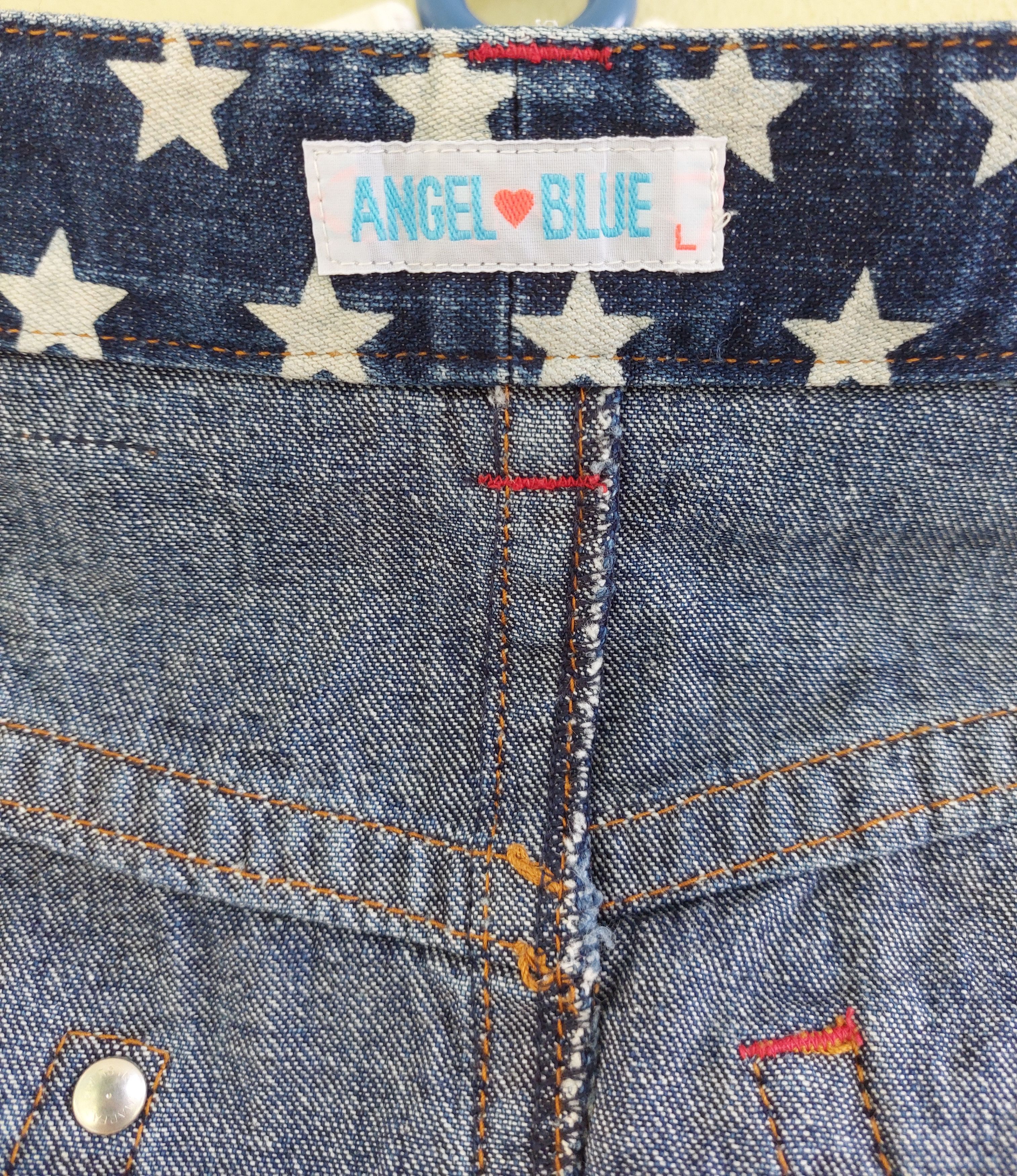 Hysteric Glamour ANGEL BLUE JEANS patchwork mini skirt Size 26" / US 2 / IT 38 - 6 Thumbnail