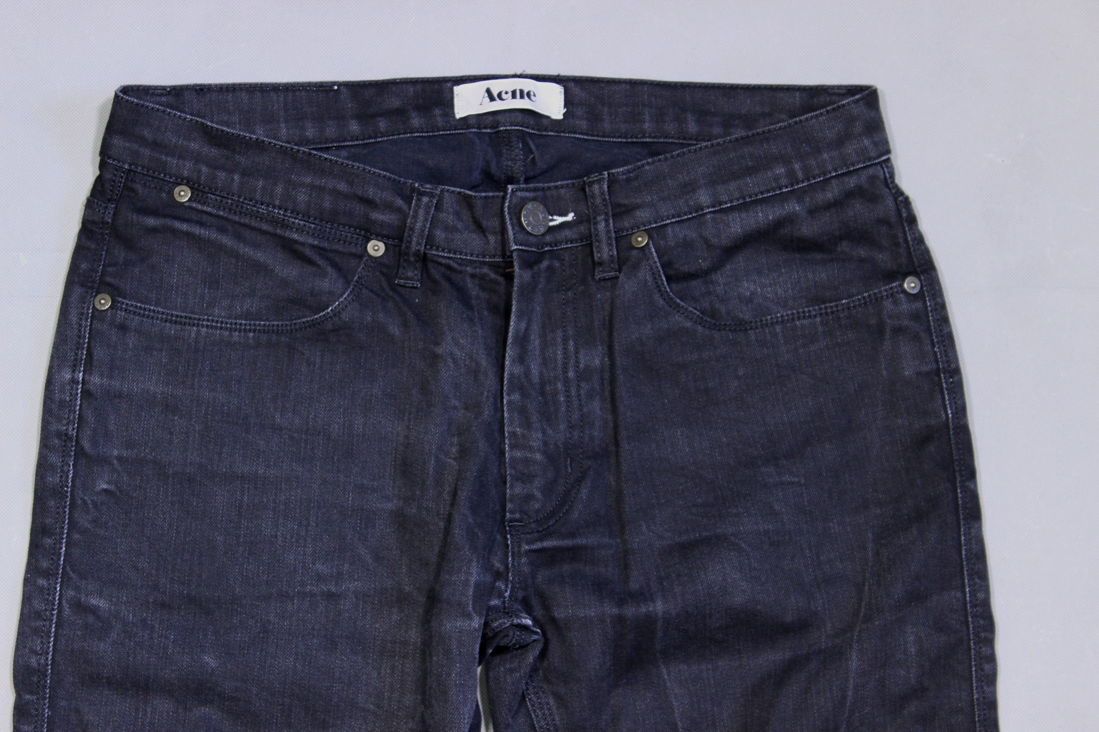 Acne Studios Max New Cash Black Denim Jeans Size US 33 - 3 Thumbnail