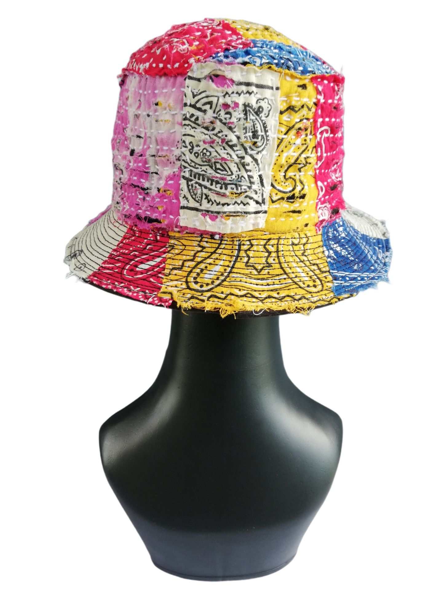 Art Comes First 🔥Design ICT Visvim Bandana Boro Panel Tulipa Bucket Hat Size ONE SIZE - 5 Thumbnail