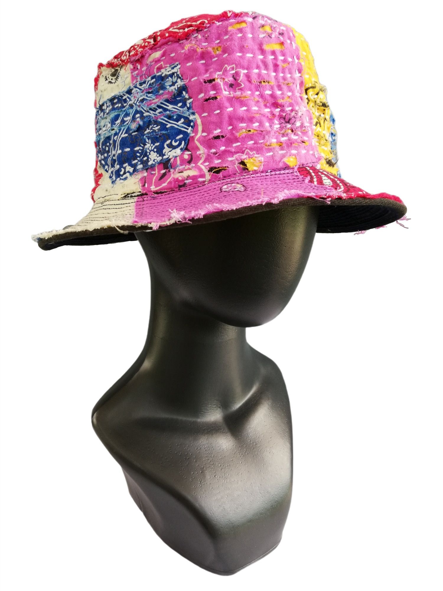 Art Comes First 🔥Design ICT Visvim Bandana Boro Panel Tulipa Bucket Hat Size ONE SIZE - 8 Thumbnail