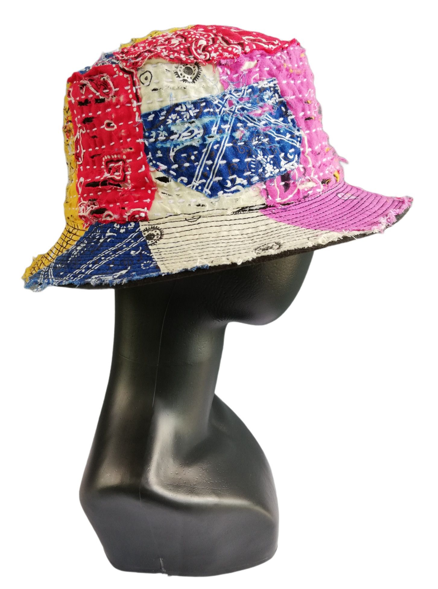 Art Comes First 🔥Design ICT Visvim Bandana Boro Panel Tulipa Bucket Hat Size ONE SIZE - 7 Thumbnail