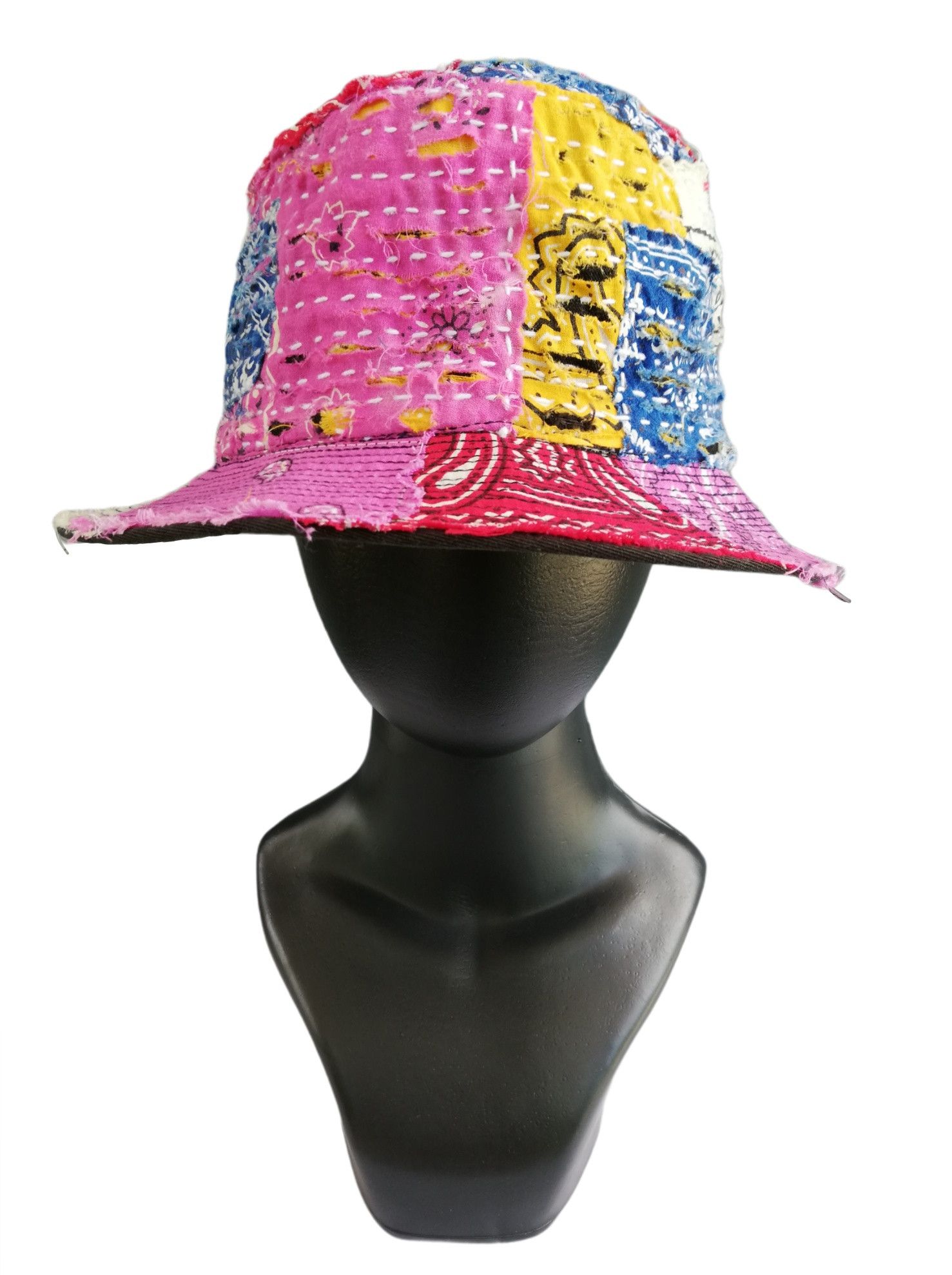 Art Comes First 🔥Design ICT Visvim Bandana Boro Panel Tulipa Bucket Hat Size ONE SIZE - 9 Thumbnail