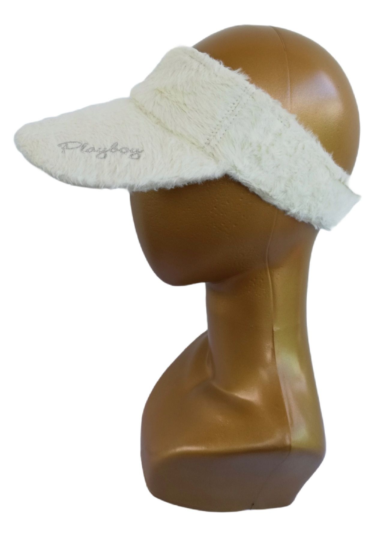Playboy 🔥Playboy Design Fleece Fur Half Cap / Hat Cap Rayon🔥 Size ONE SIZE - 2 Thumbnail