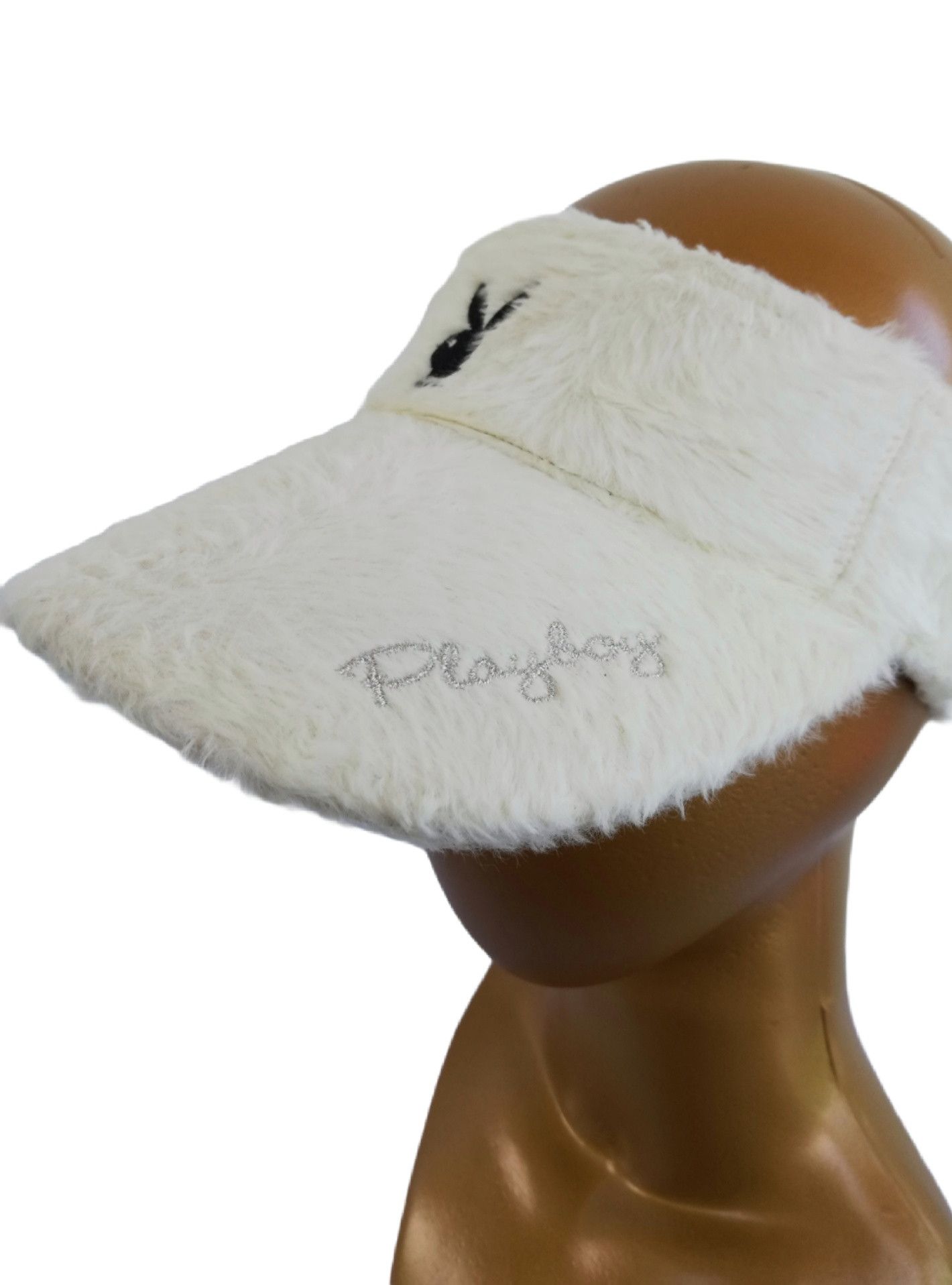 Playboy 🔥Playboy Design Fleece Fur Half Cap / Hat Cap Rayon🔥 Size ONE SIZE - 9 Thumbnail