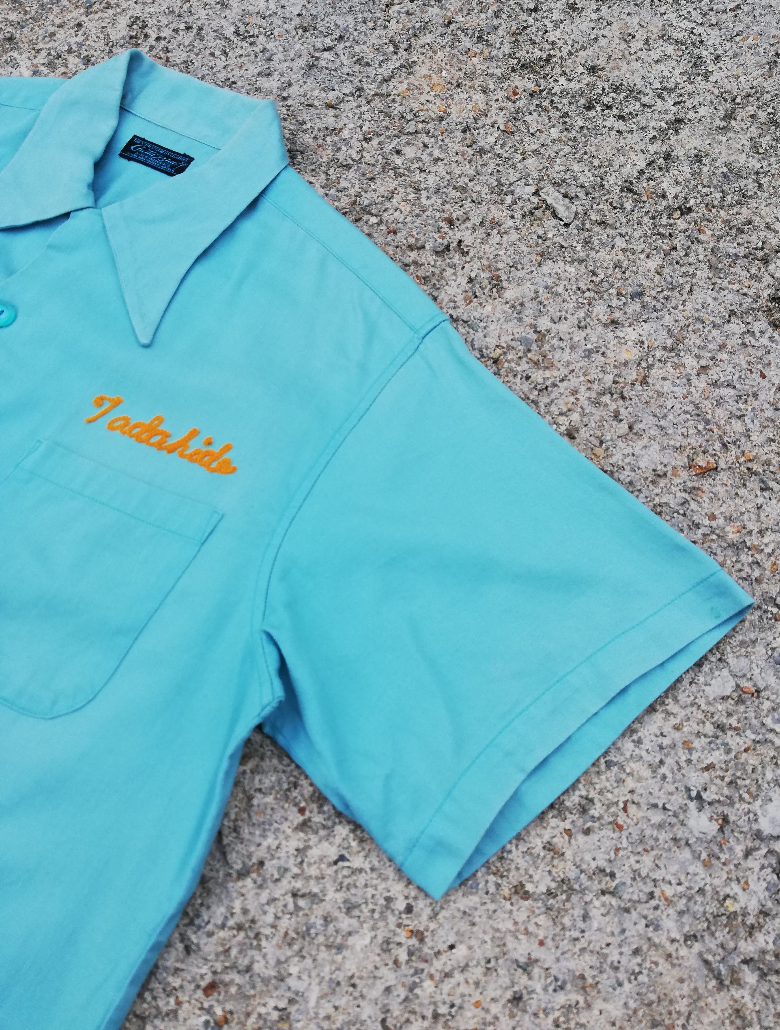 Japanese Brand × Vintage 🔥China Blue Blood Brothers Embroidery Bowling Shirt Japan Size US S / EU 44-46 / 1 - 7 Thumbnail