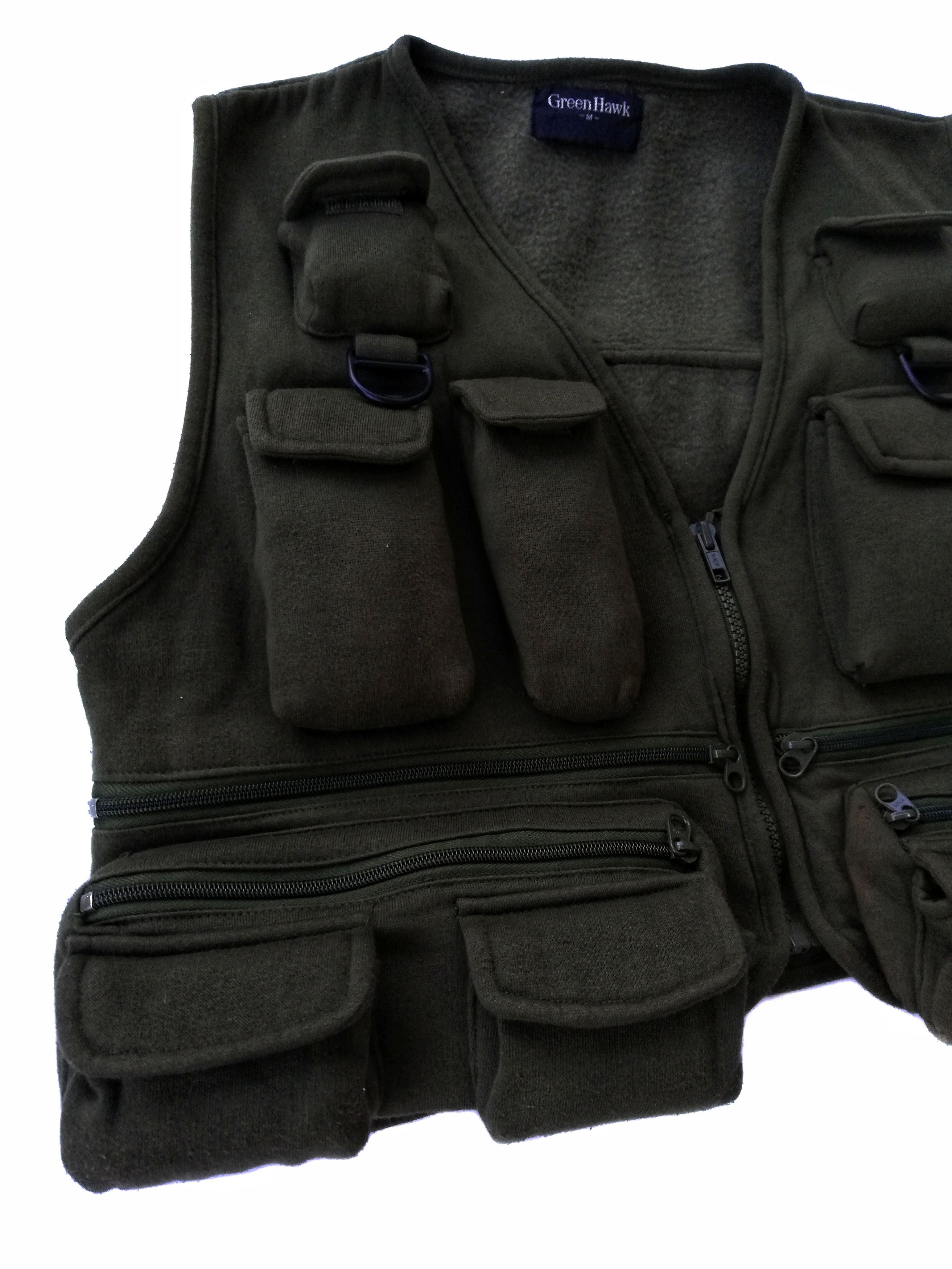 Designer × Japanese Brand 🔥Green Hawk Tactical Utility Multi Pocket Vest Jacket🔥 Size US M / EU 48-50 / 2 - 2 Thumbnail