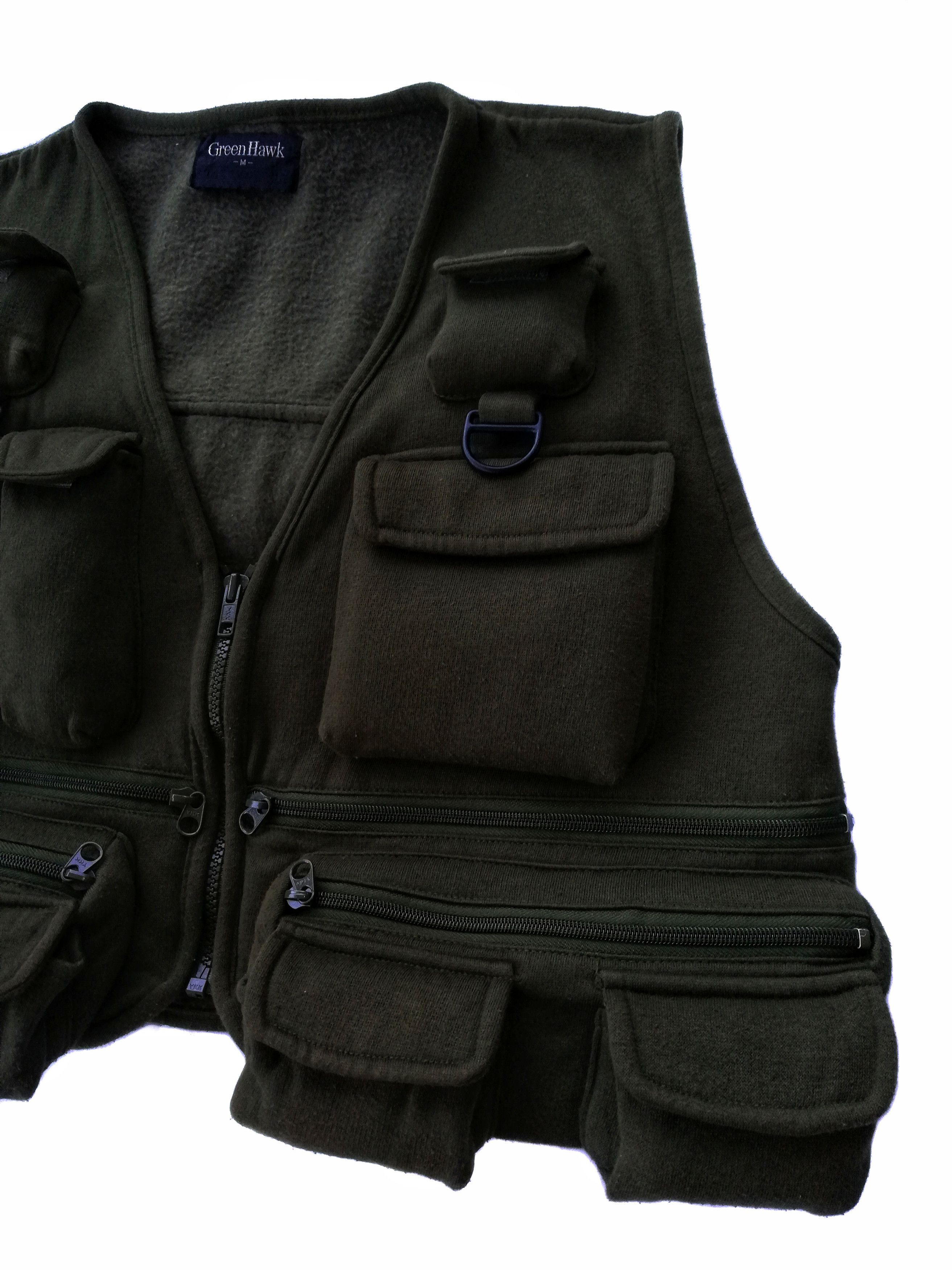 Designer × Japanese Brand 🔥Green Hawk Tactical Utility Multi Pocket Vest Jacket🔥 Size US M / EU 48-50 / 2 - 3 Thumbnail