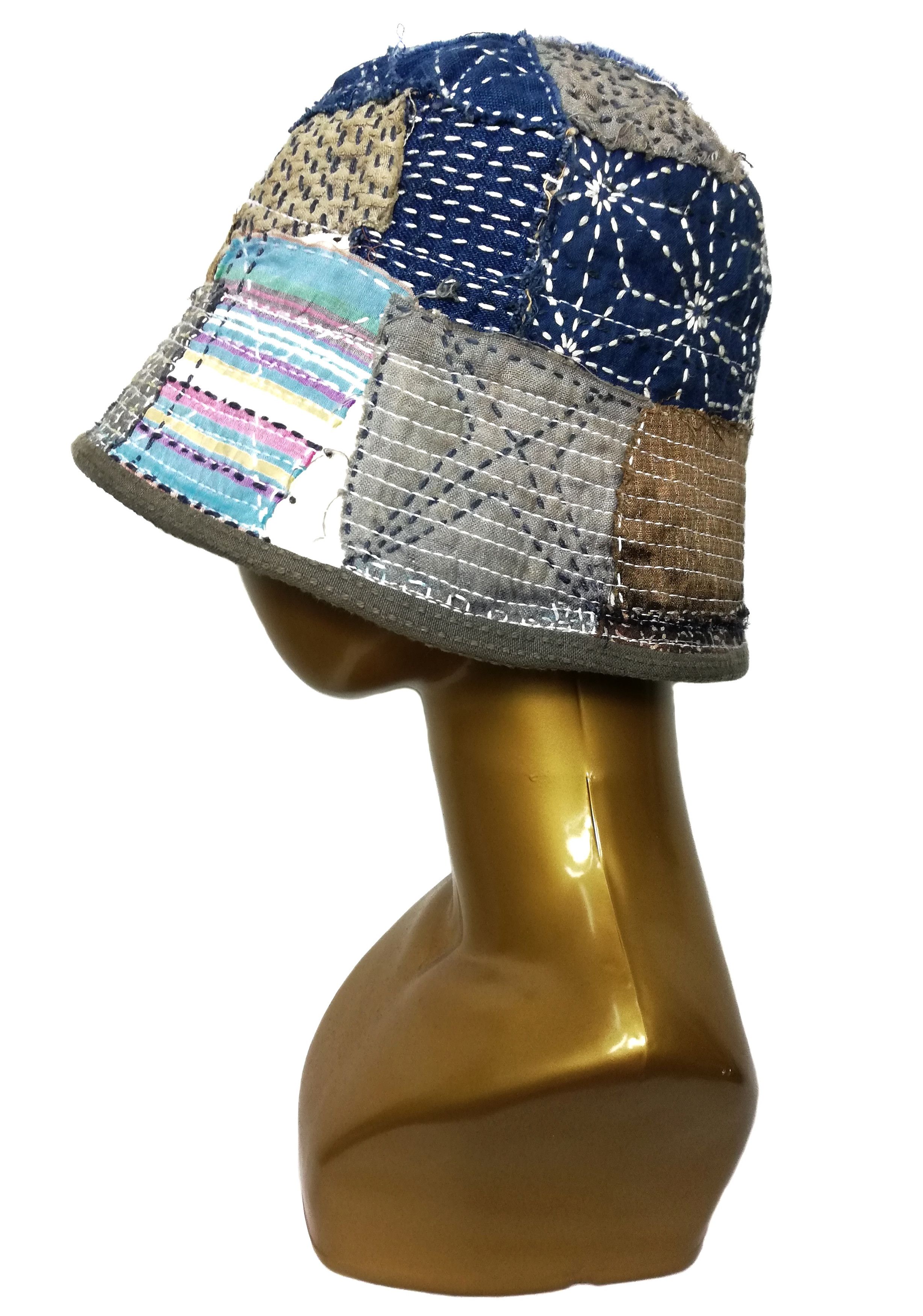 Art Comes First × Japanese Brand 🔥Design Iconic Style Kapital Kountry Boro Bucket Hat🔥 Size ONE SIZE - 2 Thumbnail
