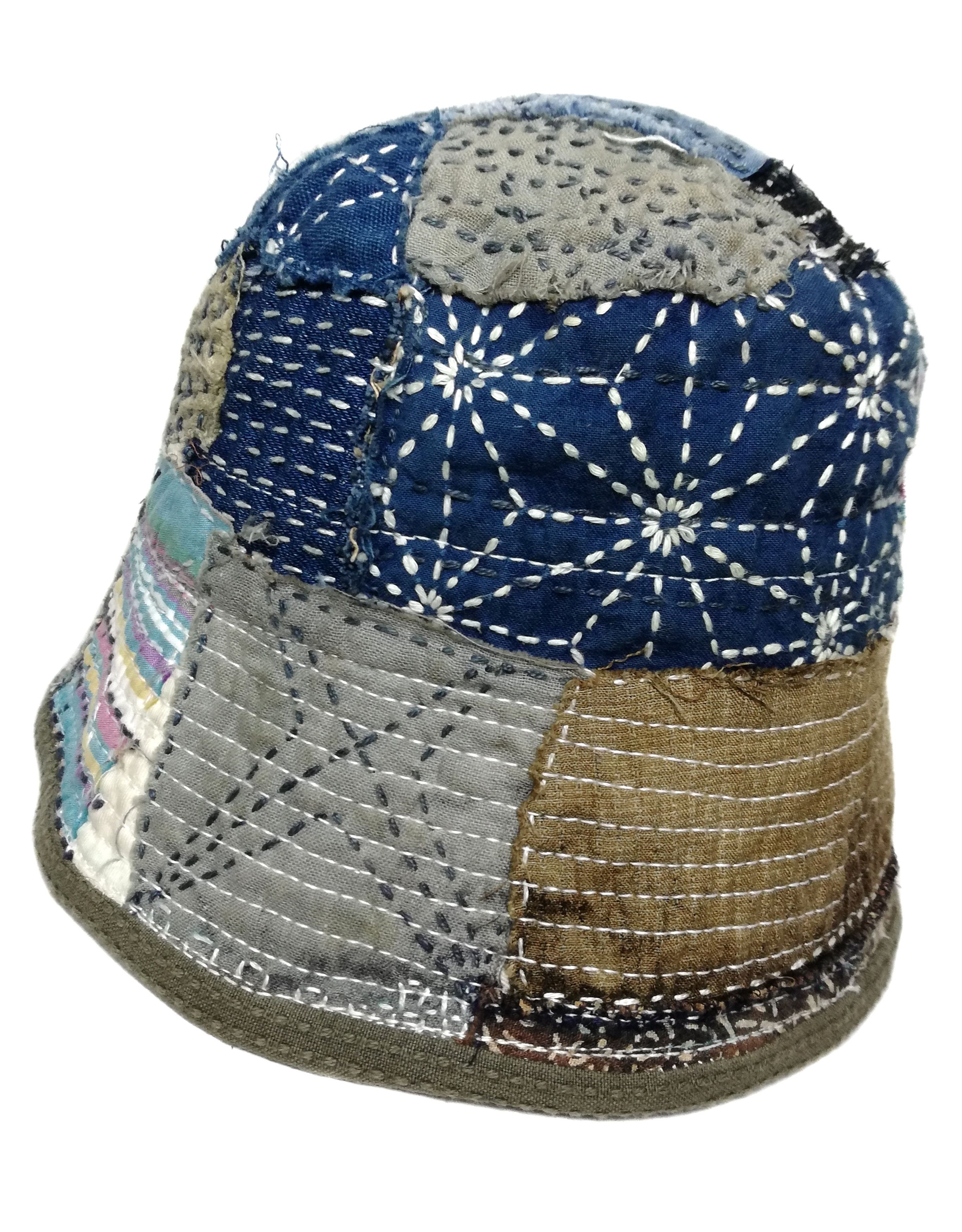 Art Comes First × Japanese Brand 🔥Design Iconic Style Kapital Kountry Boro Bucket Hat🔥 Size ONE SIZE - 10 Thumbnail