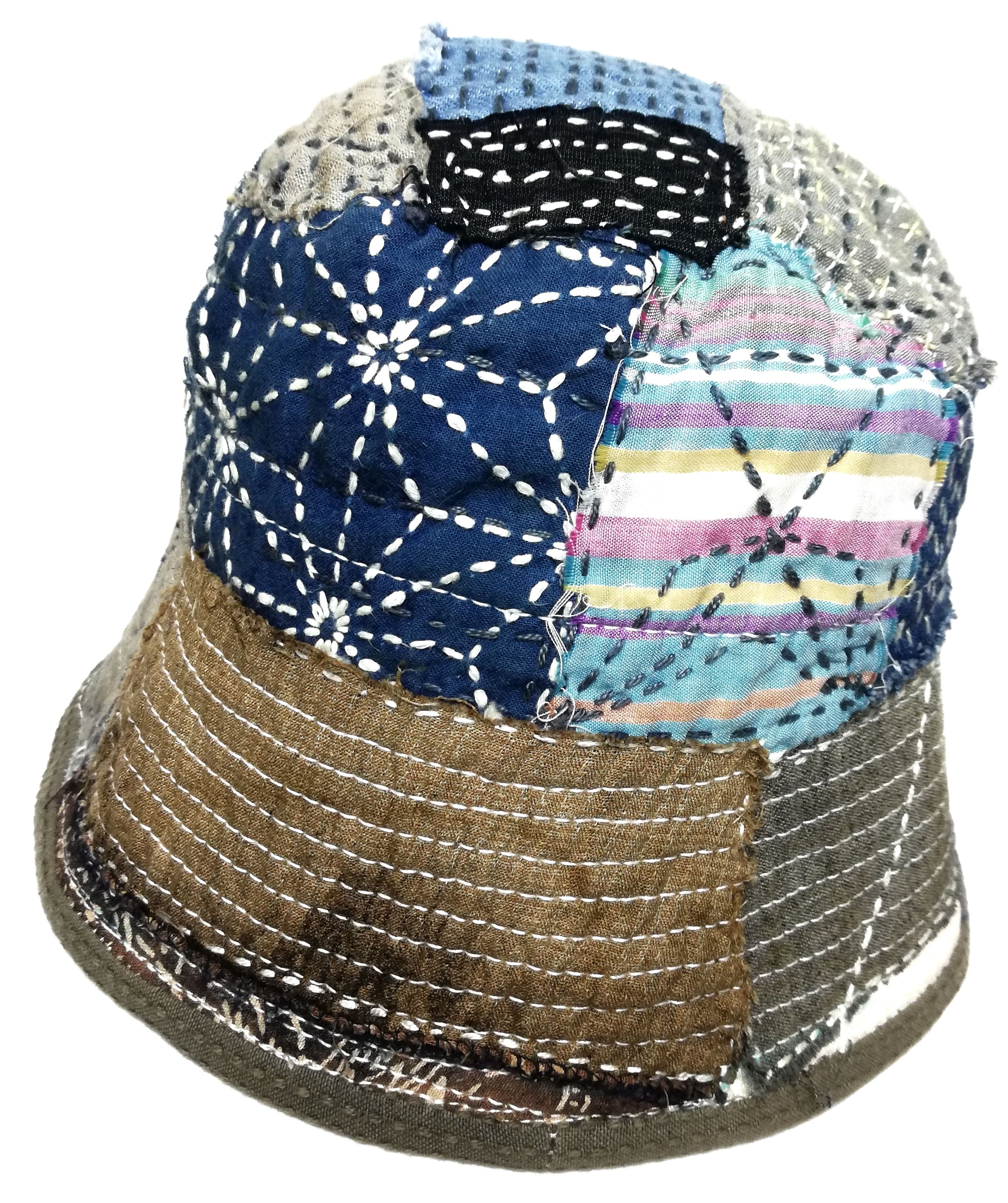 Art Comes First × Japanese Brand 🔥Design Iconic Style Kapital Kountry Boro Bucket Hat🔥 Size ONE SIZE - 11 Thumbnail