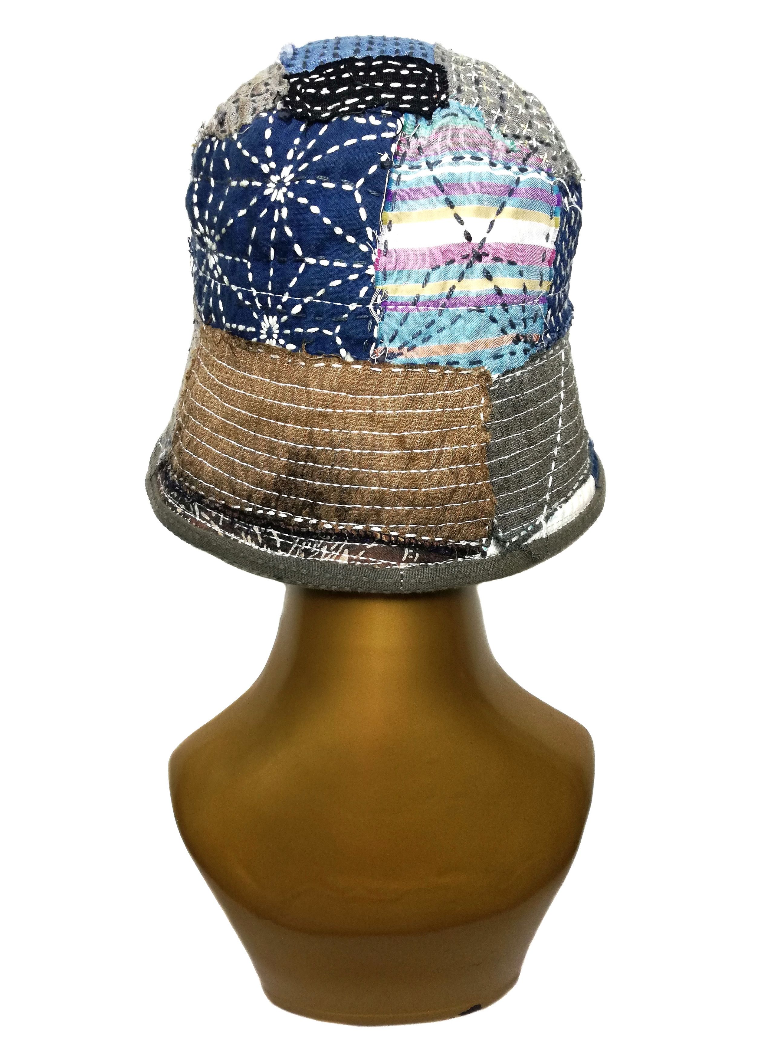 Art Comes First × Japanese Brand 🔥Design Iconic Style Kapital Kountry Boro Bucket Hat🔥 Size ONE SIZE - 4 Thumbnail