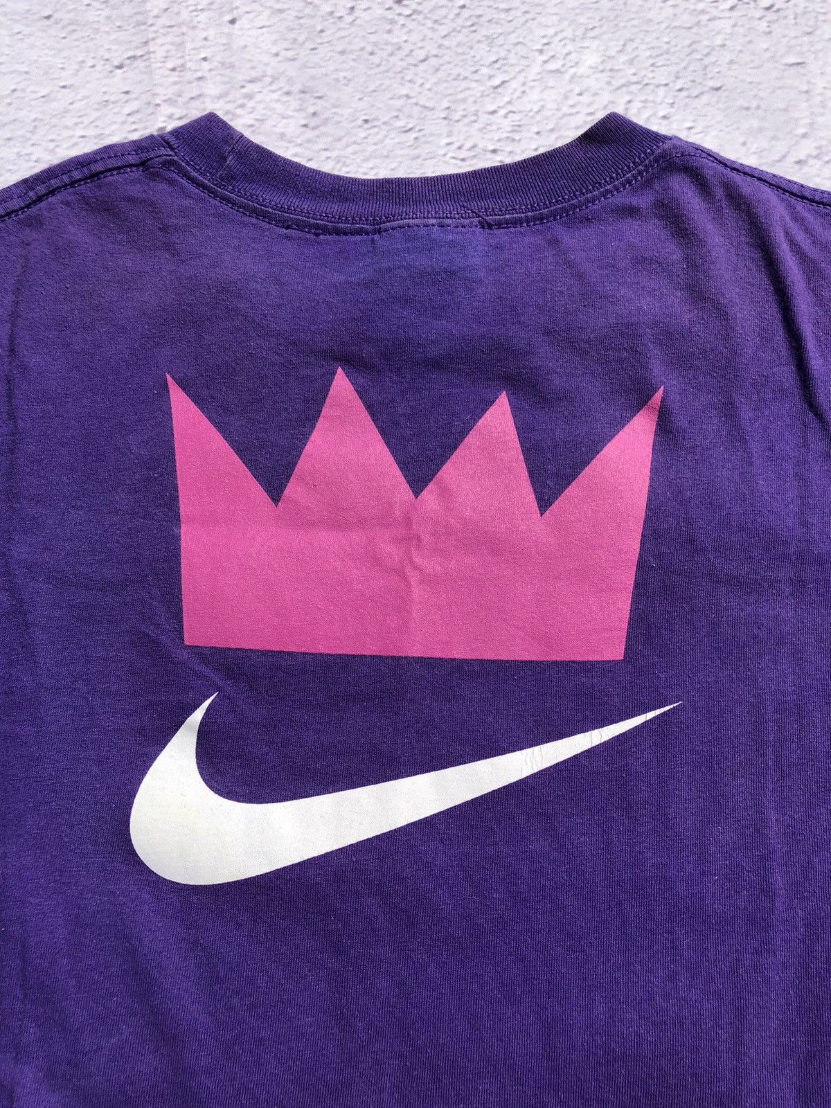 Nike Vintage 2000s Nike The King of Kicks NIke Air Purple Tee Size US L / EU 52-54 / 3 - 18 Thumbnail