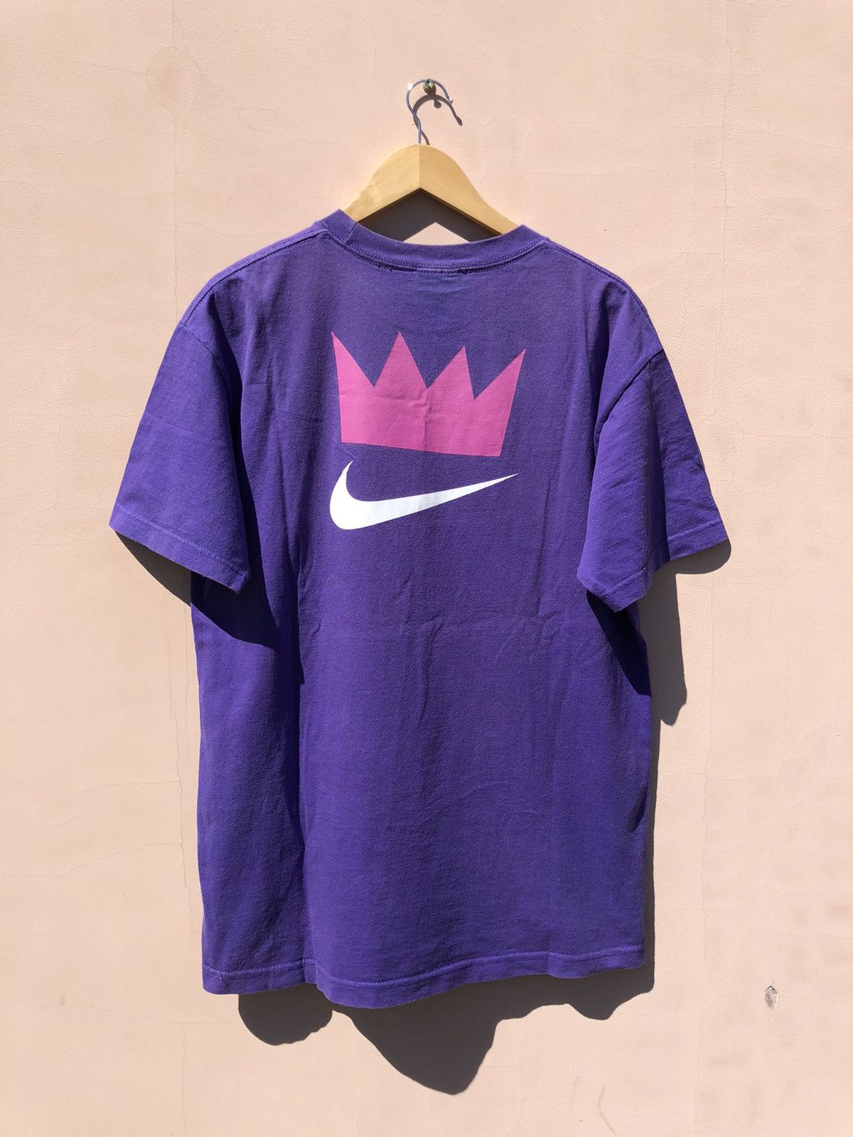 Nike Vintage 2000s Nike The King of Kicks NIke Air Purple Tee Size US L / EU 52-54 / 3 - 2 Thumbnail