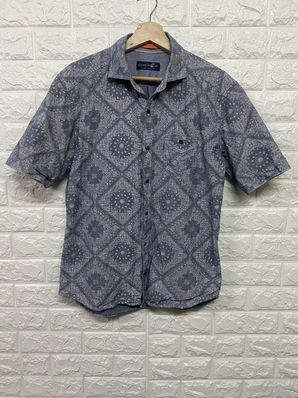 Caribbean × Japanese Brand Caribbean Joe Island Supply Bandana Paisley Button Up Shirt Size US L / EU 52-54 / 3 - 1 Thumbnail