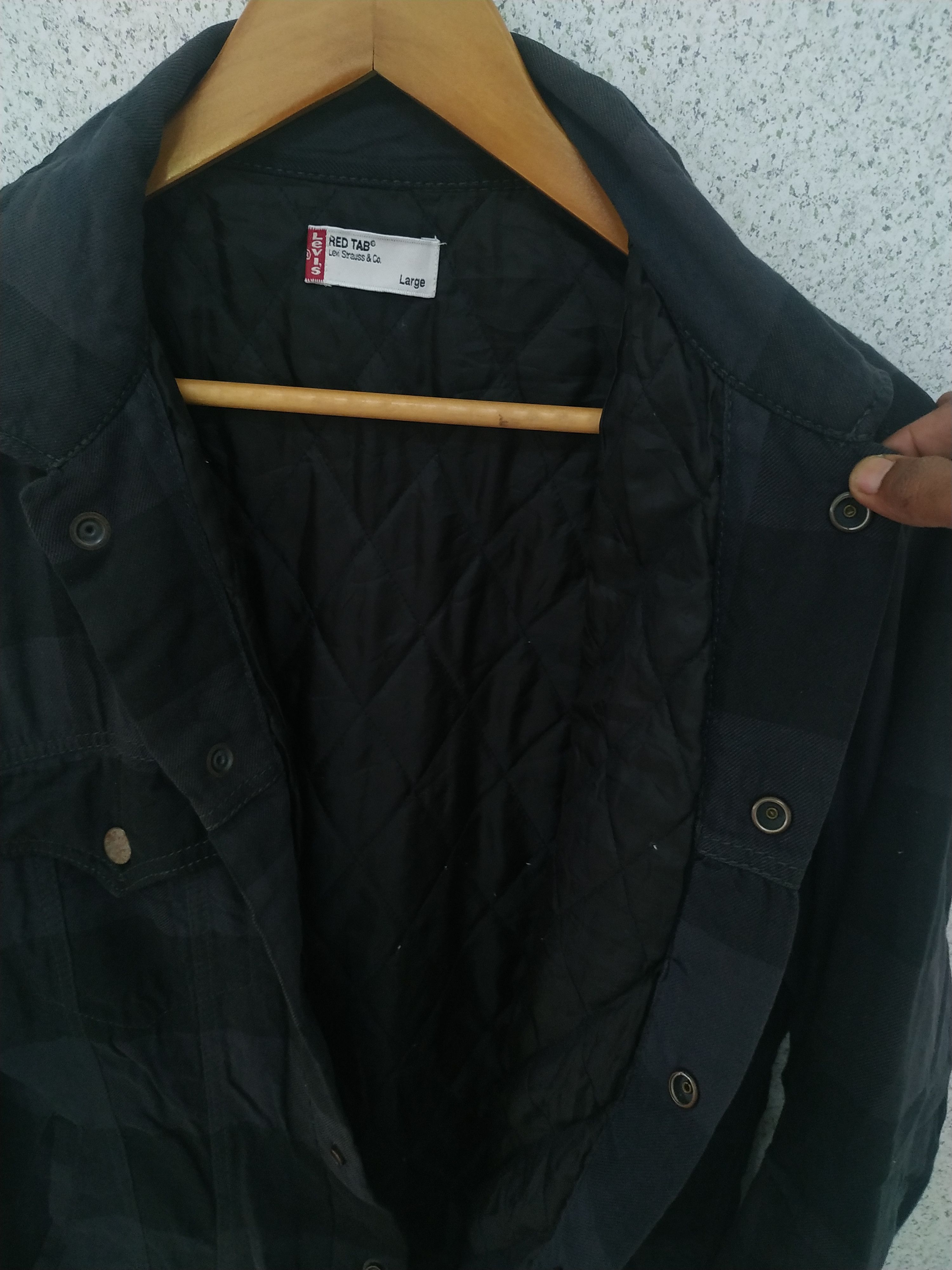 Levi's × Vintage Levi's Red Tab Checkered Thin Quilted Flannel Jacket Size US L / EU 52-54 / 3 - 4 Thumbnail