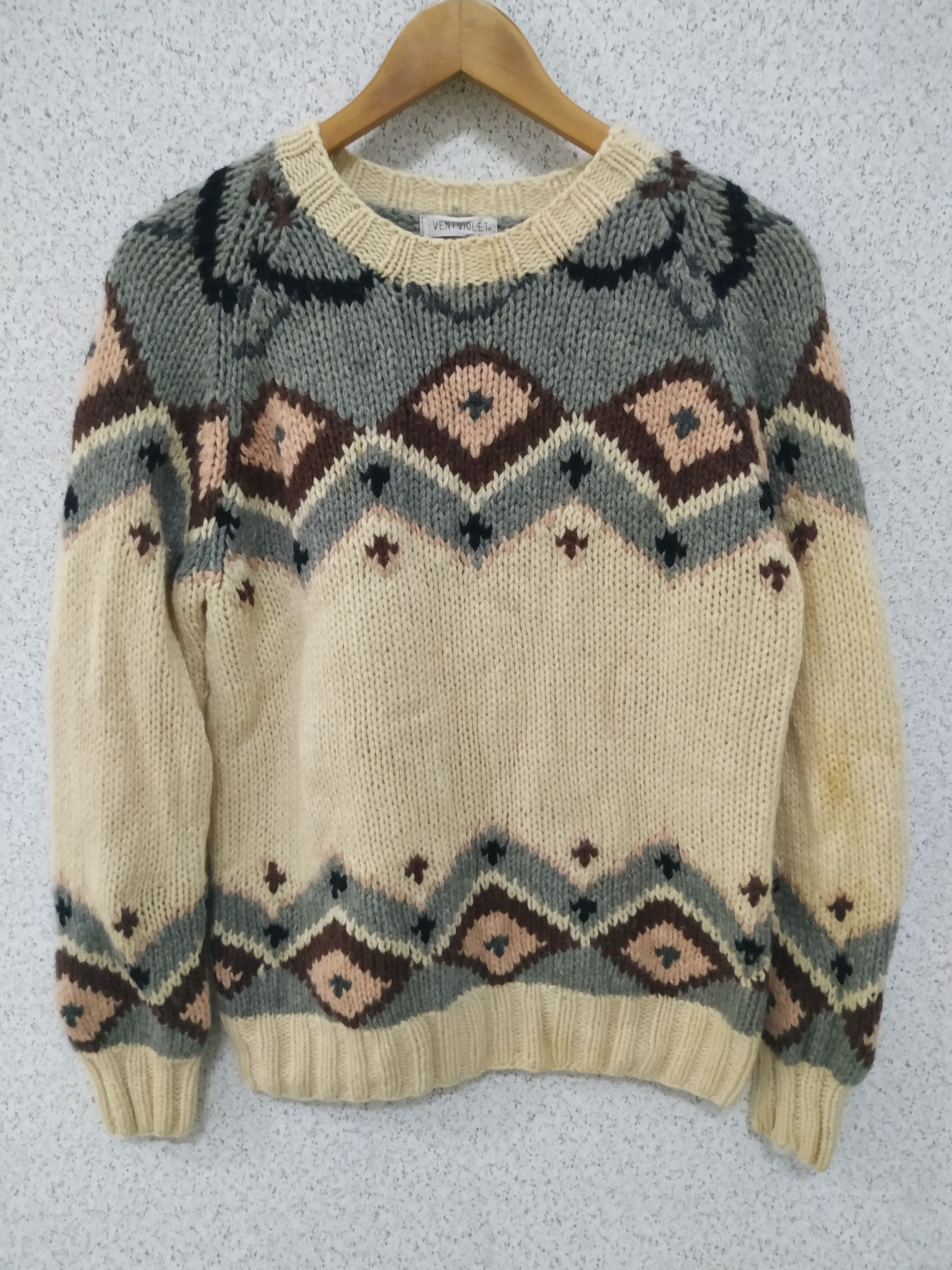 Vintage Vintage Vent Violet Knitwear Sweater Size US M / EU 48-50 / 2 - 1 Thumbnail