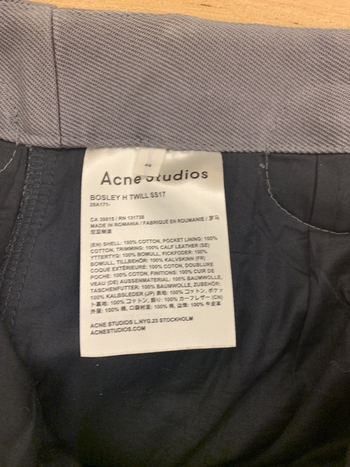 Acne Studios Bosley Twill Shorts Size US 32 / EU 48 - 5 Thumbnail