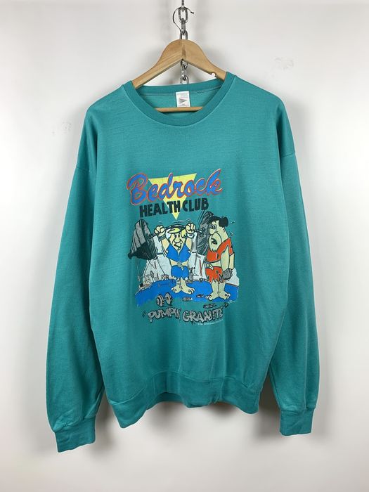 Vintage 1986 Vintage Flintstones Bedrock Health Club Sweatshirt | Grailed