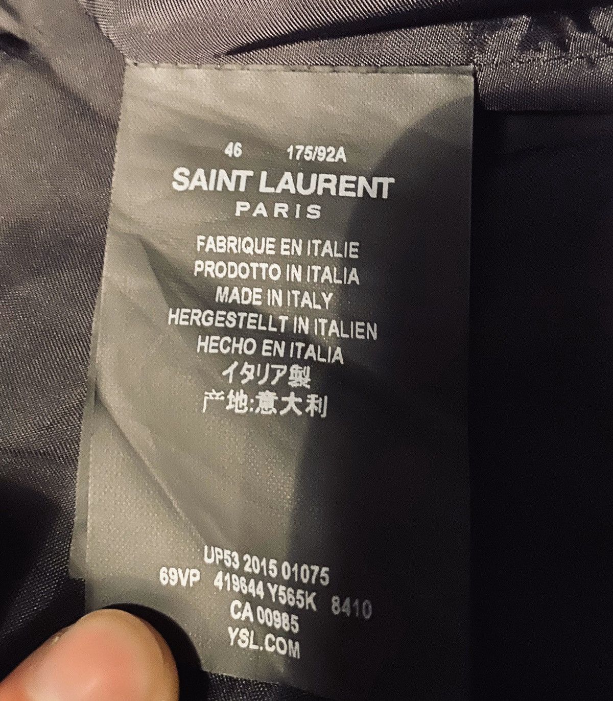 Hedi Slimane × Saint Laurent Paris SS16 Moon Landing Bomber Size US S / EU 44-46 / 1 - 5 Thumbnail
