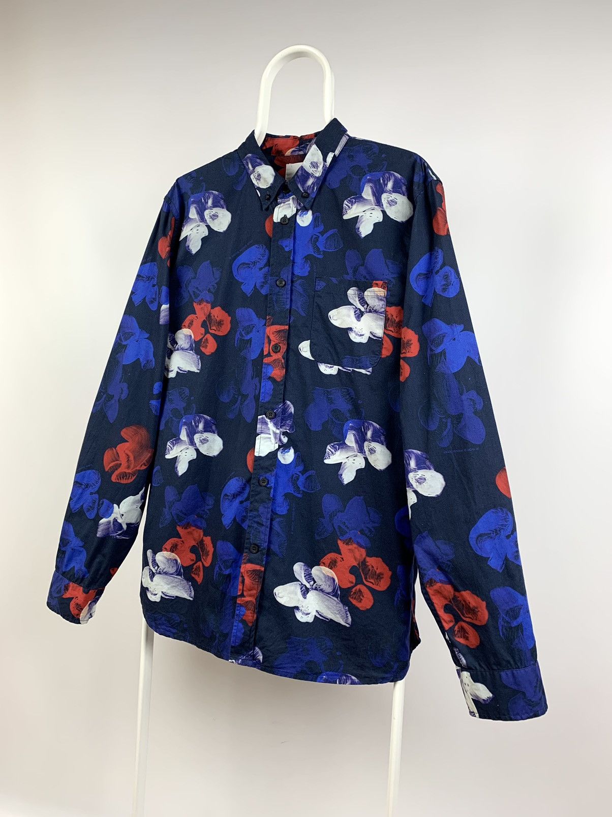 Wood Wood Wood Wood Jellyfish Crazy Print Long Sleeve Button Shirt Size US XL / EU 56 / 4 - 3 Thumbnail