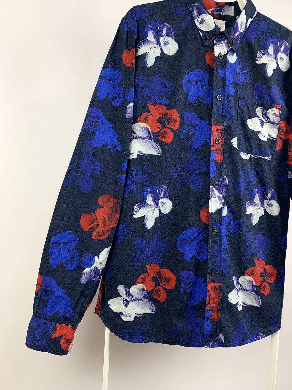 Wood Wood Wood Wood Jellyfish Crazy Print Long Sleeve Button Shirt Size US XL / EU 56 / 4 - 6 Thumbnail