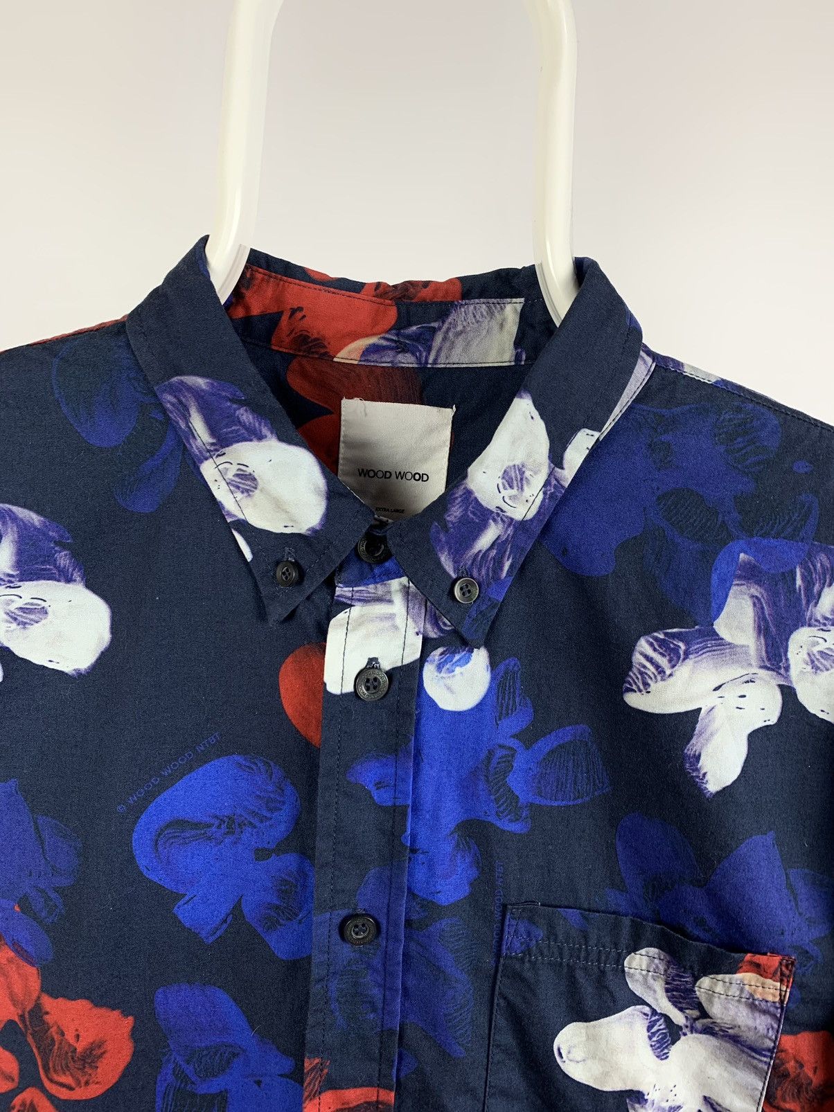 Wood Wood Wood Wood Jellyfish Crazy Print Long Sleeve Button Shirt Size US XL / EU 56 / 4 - 11 Thumbnail