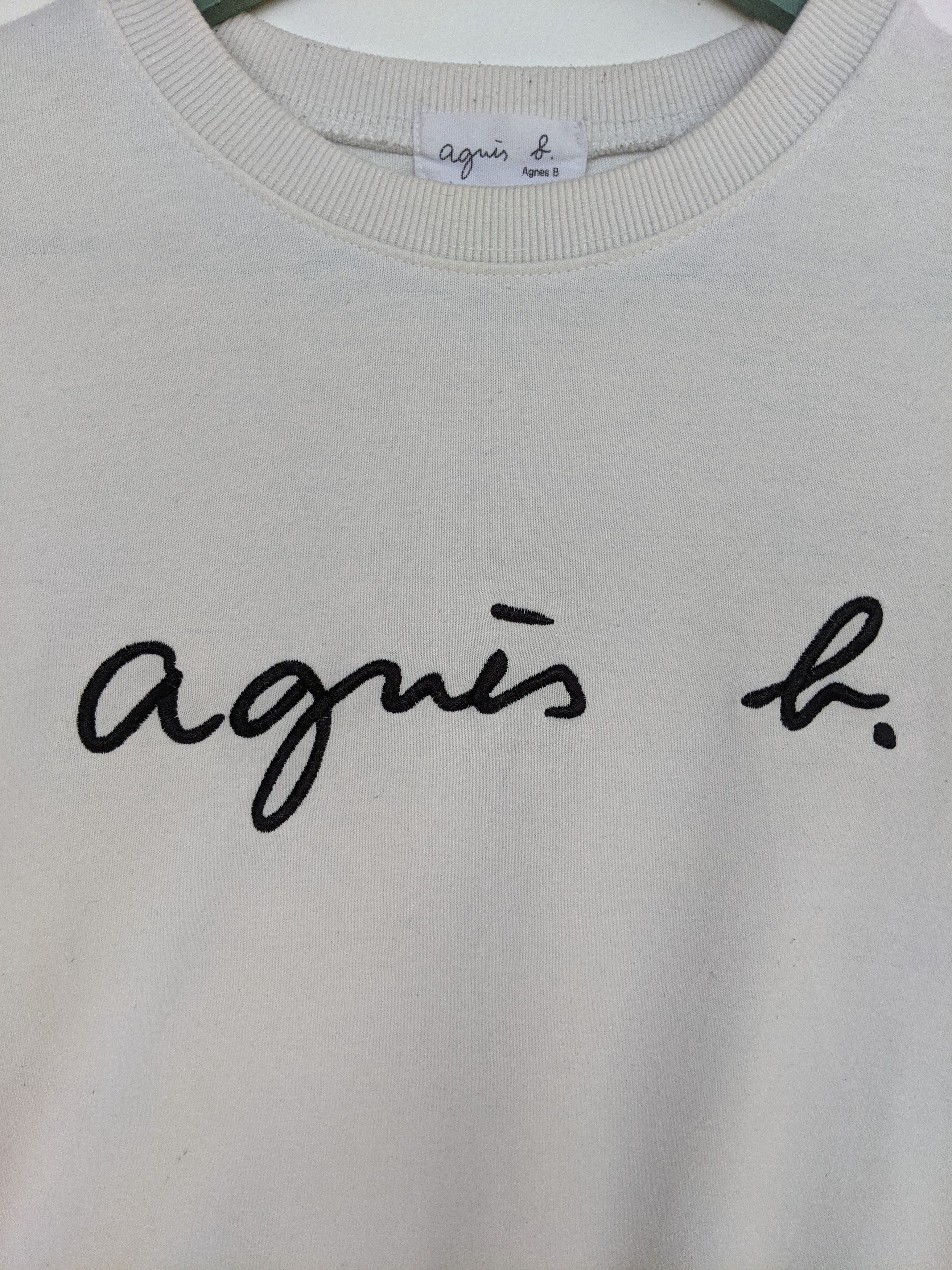 agnes b. Agnes B. Embroidery Logo Sweatshirt Size US L / EU 52-54 / 3 - 3 Thumbnail